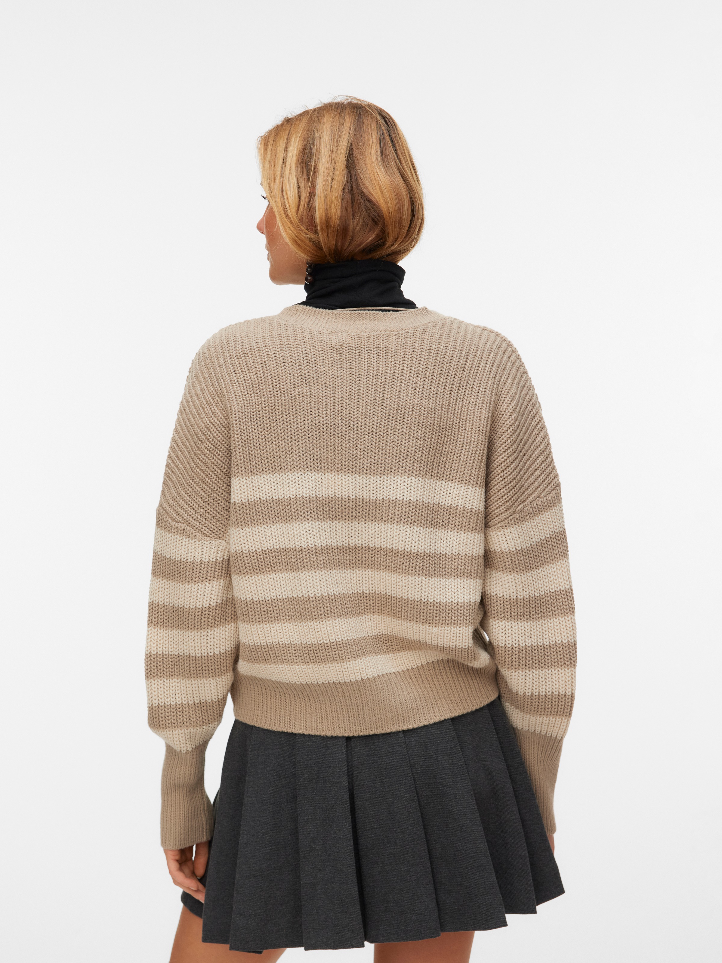VERO MODA Cardigan Femme Vmlea Col V Manches Longues Cuff - Doux Tricot Acrylique