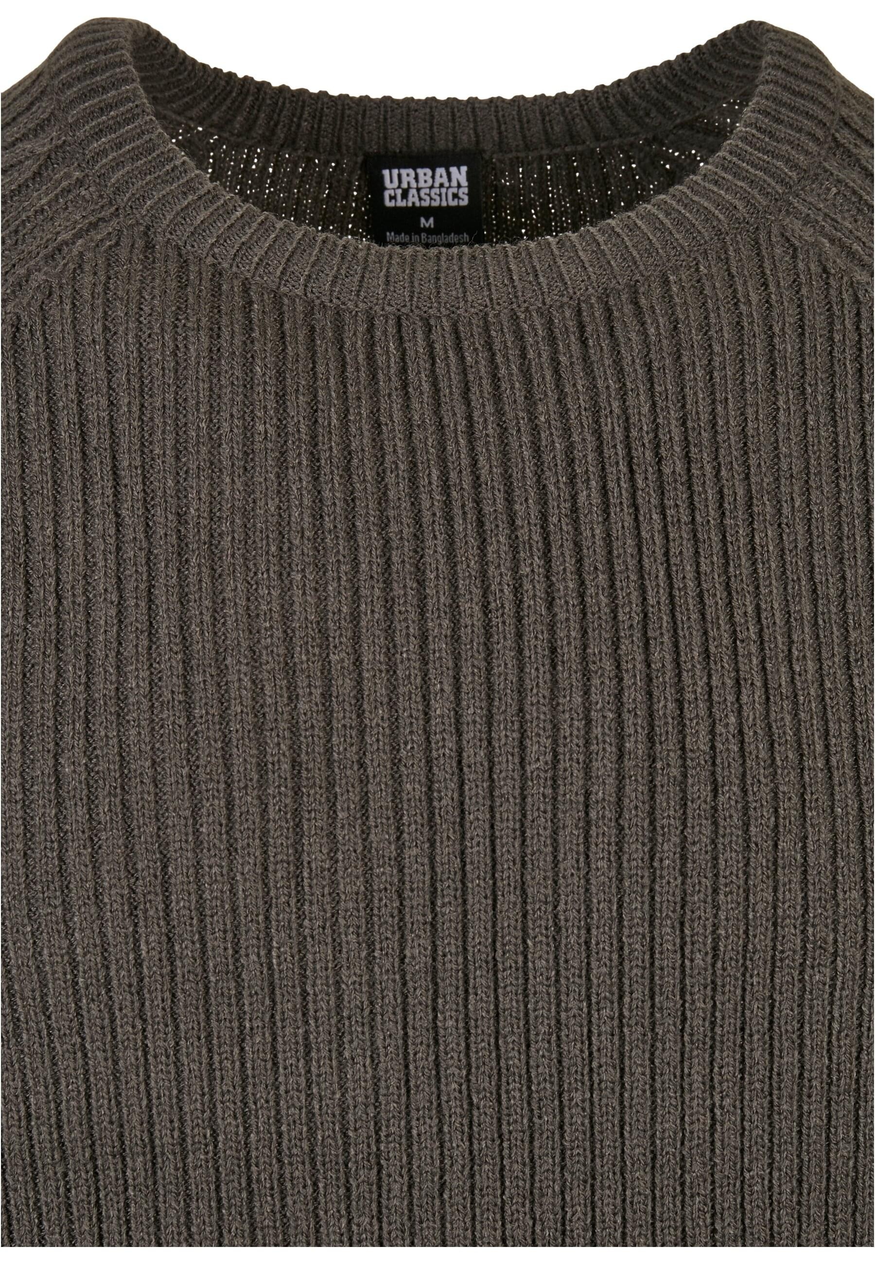 URBAN CLASSICS Rundhalspullover »Urban Classics Herren Ribbed Raglan Sweater«, (1 tlg.)