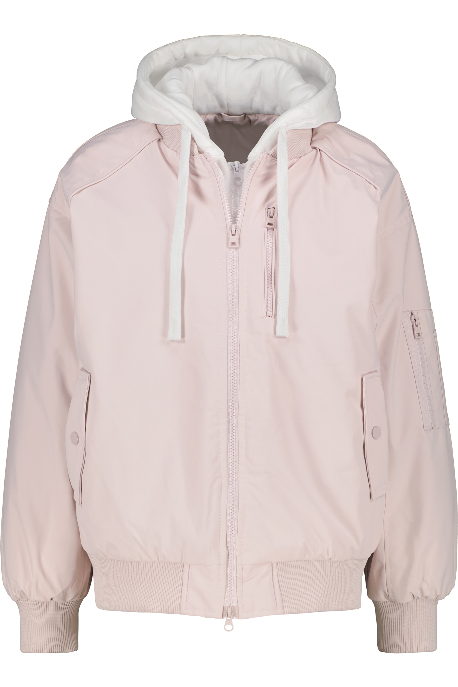 Alife & Kickin Bomberjacke »Damen MarylouAK A Übergangsjacke, Jacke« Sweat-Kapuzeneinsatz, Zwei-Wege-Reißverschluss, Raglanärmel