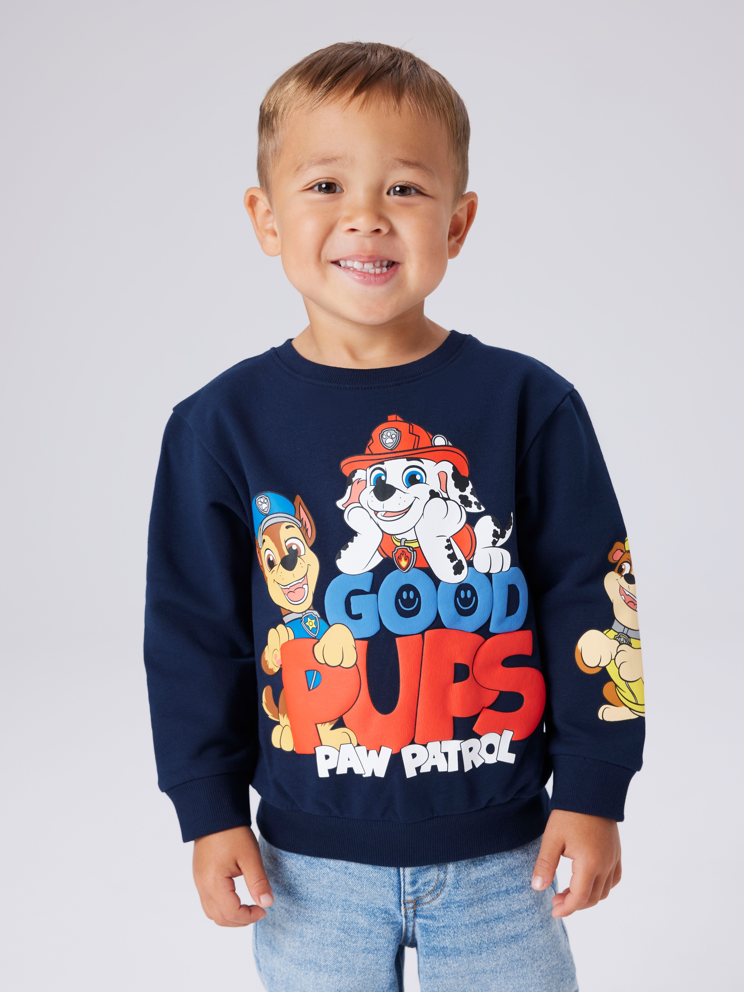 Name It Sweatshirt "Nmmjeep Paw Nreg Sweat Bru Noos Cplg"