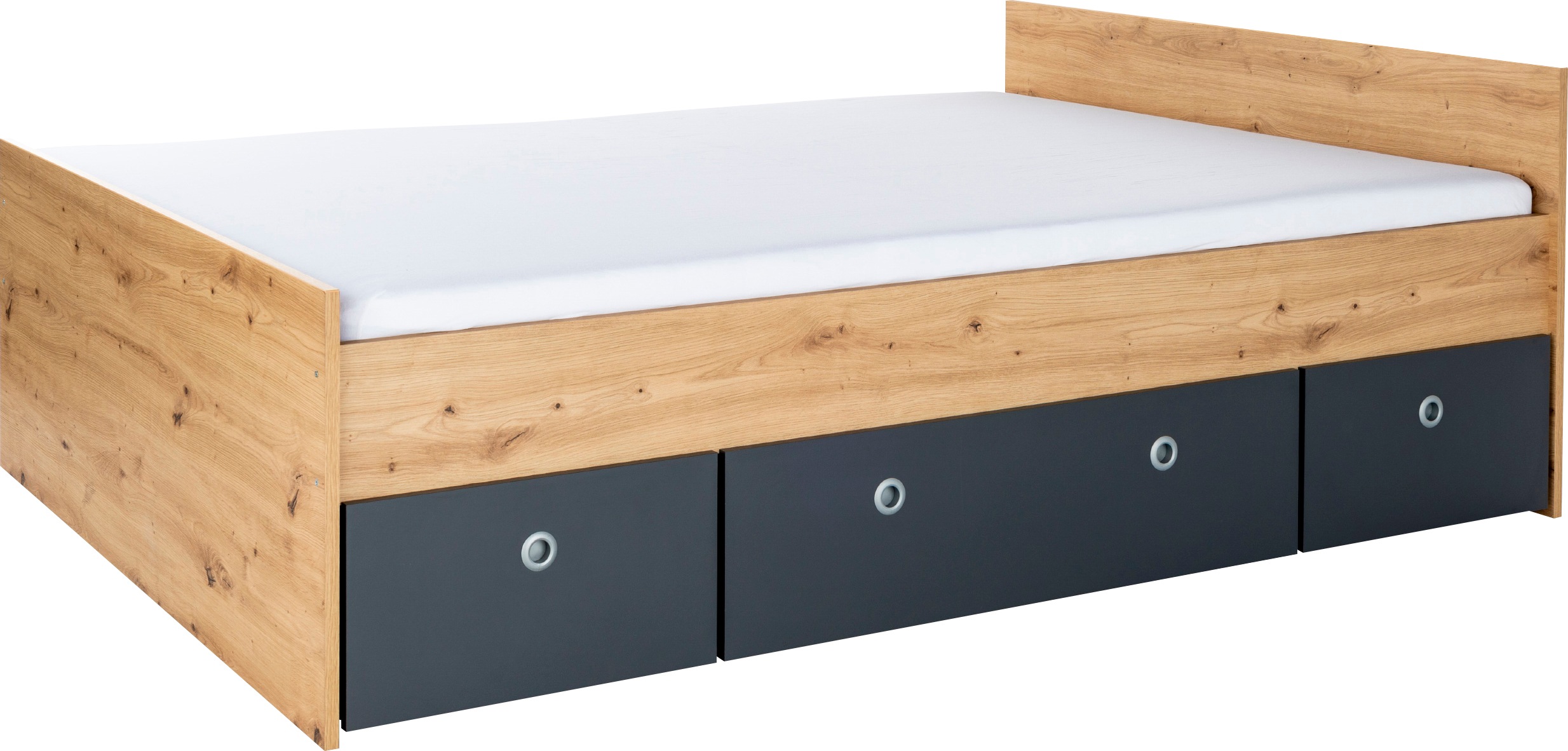 Thumbnail - arthur berndt Jugendzimmer-Set "Alessio" Set, Bett und Kleiderschrank, 3 Stk. tlg. mit Melamin-Oberfläche