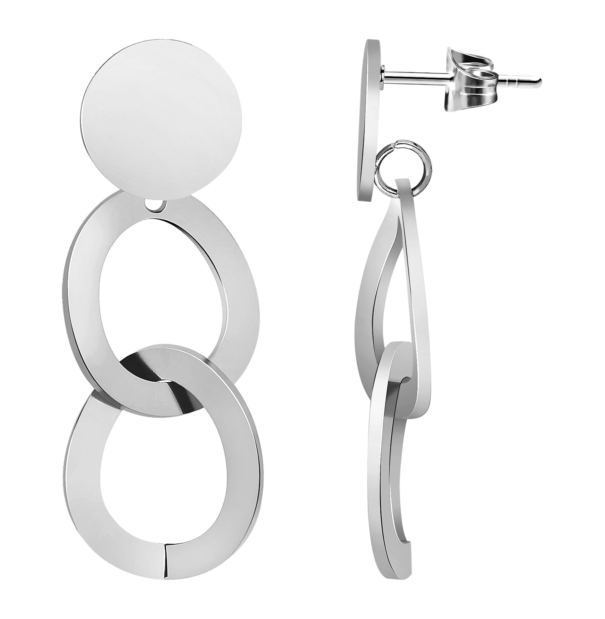 Adelia´s Paar Ohrhänger »Damen Ohrringe – Ohrstecker aus Edelstahl« Geschenkidee: zeitlos und vielseitig