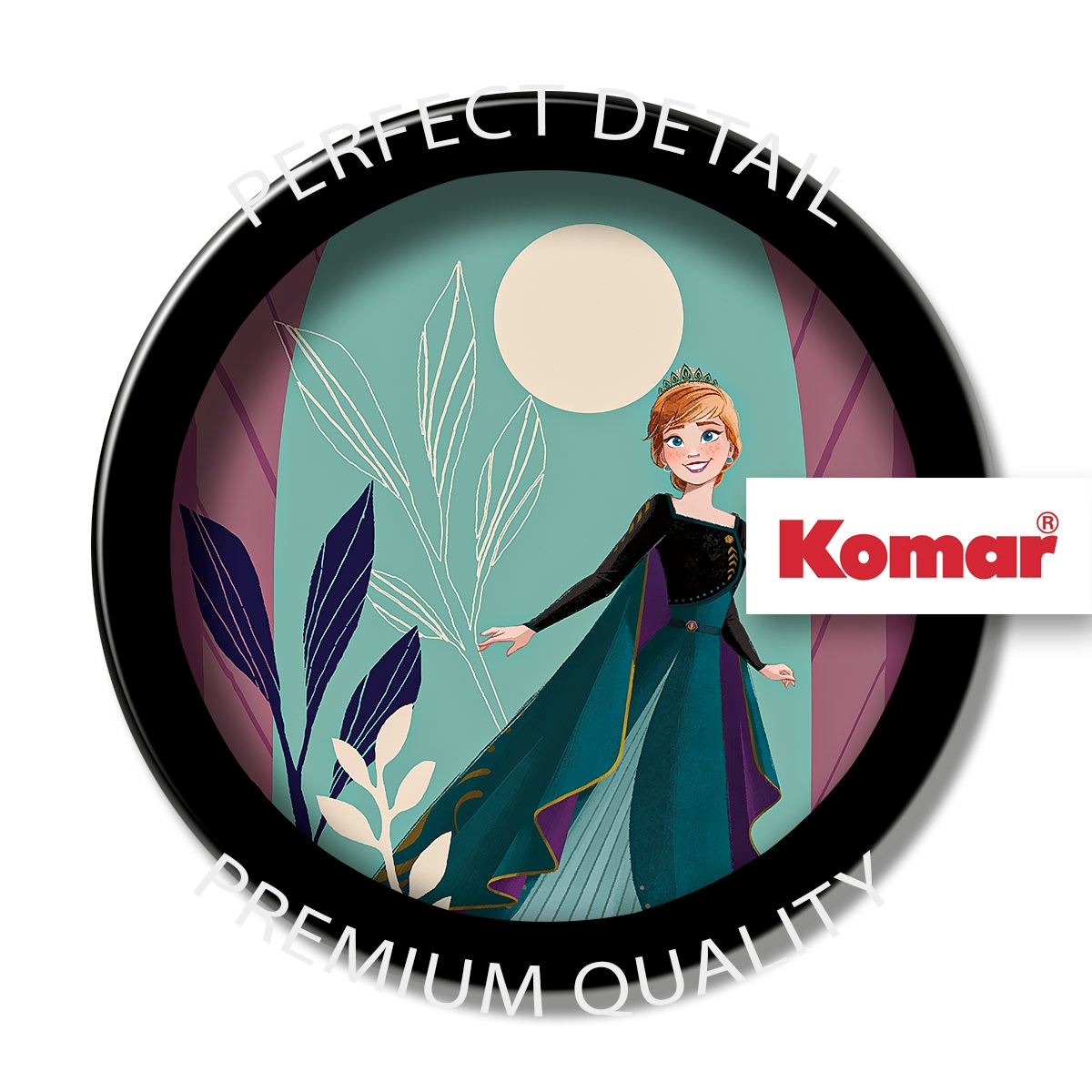 Komar Wandbild »Frozen Midnight Sun«, Disney, (Set, 1 St.), 30 x 40 cm (Breite x Höhe) - Kinderzimmer, Dekoration
