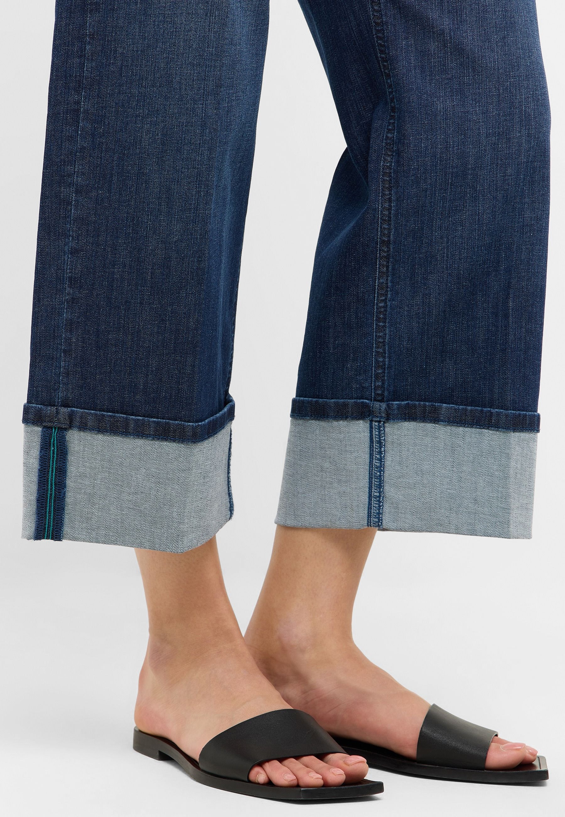 ANGELS 5-Pocket-Jeans »LINN TU«, mit breitem Umschlagsaum