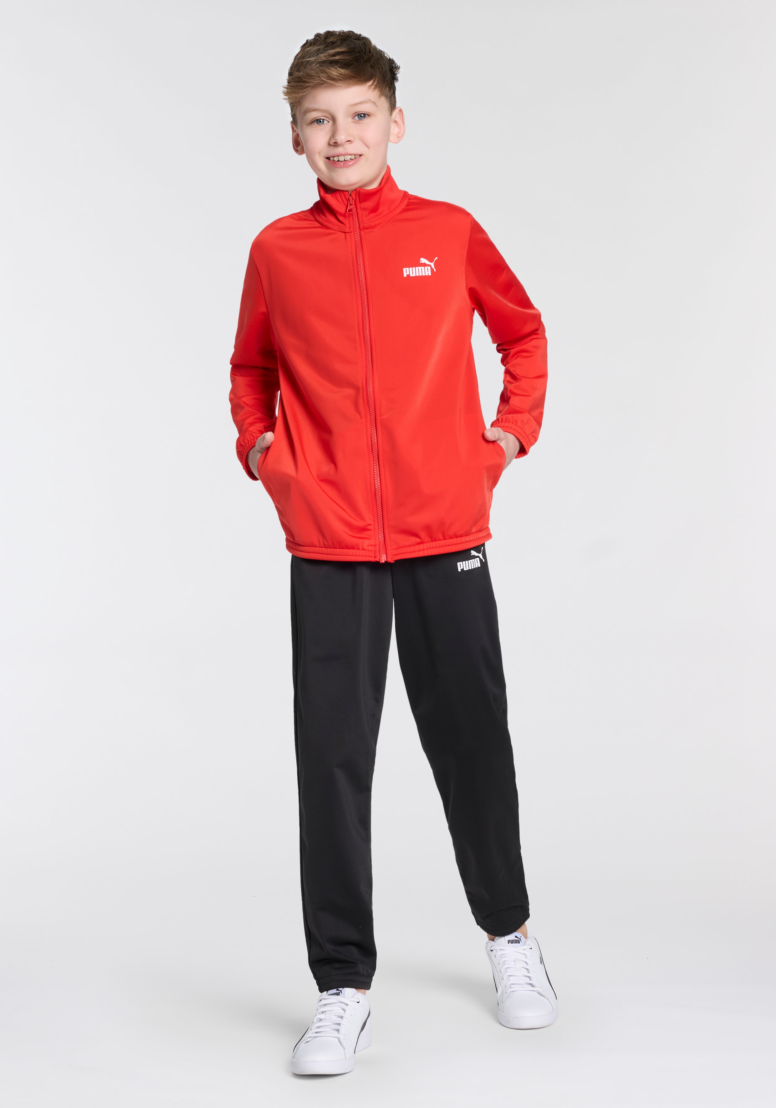 PUMA "POLY SUIT B" 2 Stk. zweiteiliges Set mit Jacke und Hose, für Jugendliche, Regular Fit