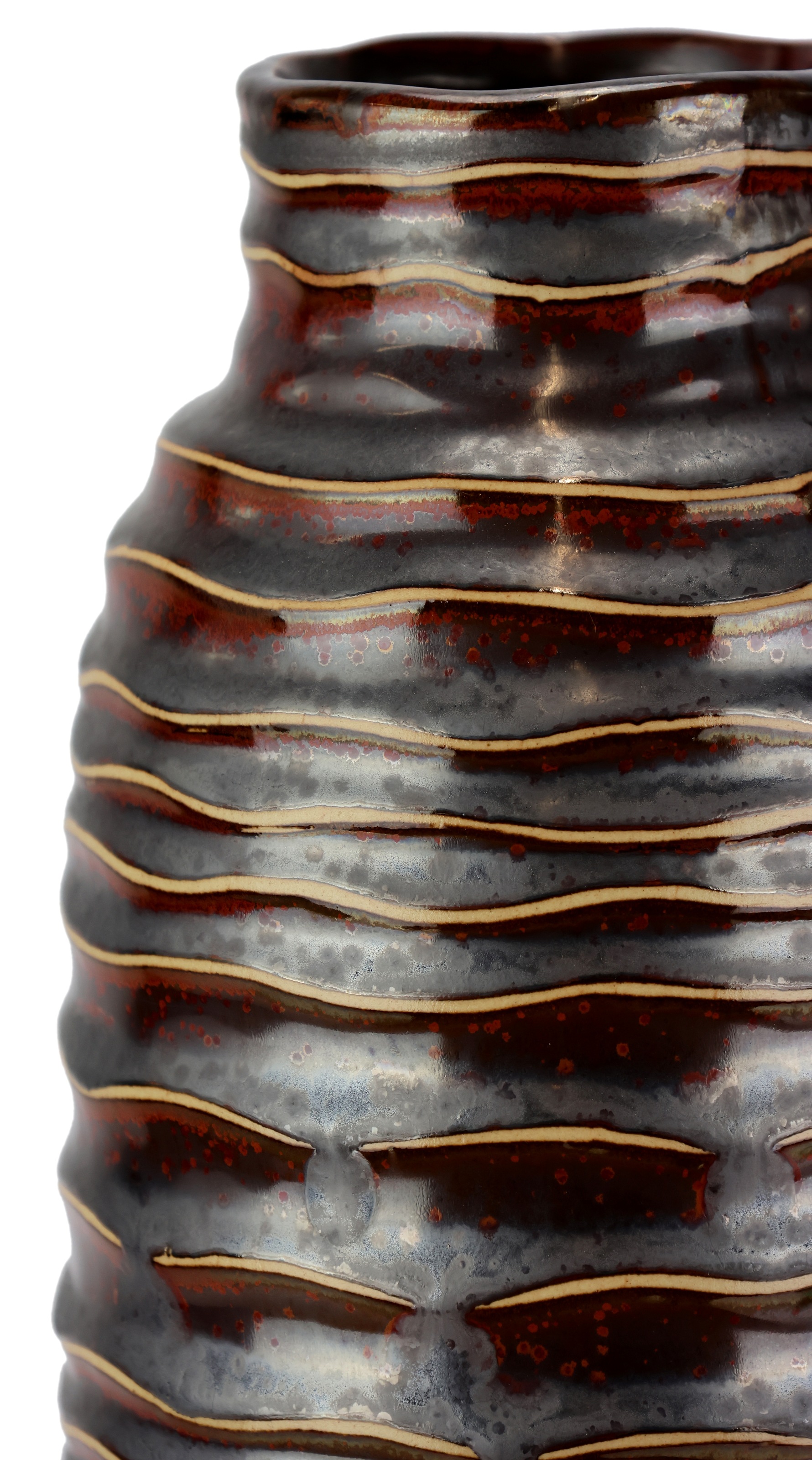 I.GE.A. Dekovase "Vase aus Keramik", (1 St.), Dekovase Blumenvase Modern fü günstig online kaufen