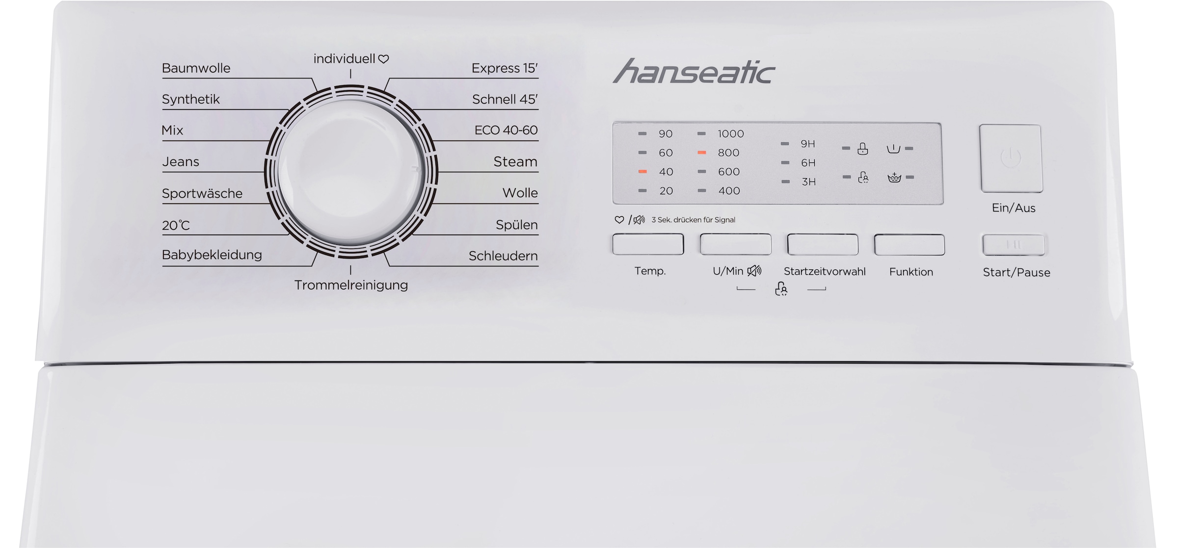 Hanseatic Waschmaschine »HTW610C«, 6,0 kg, 1000 U/min