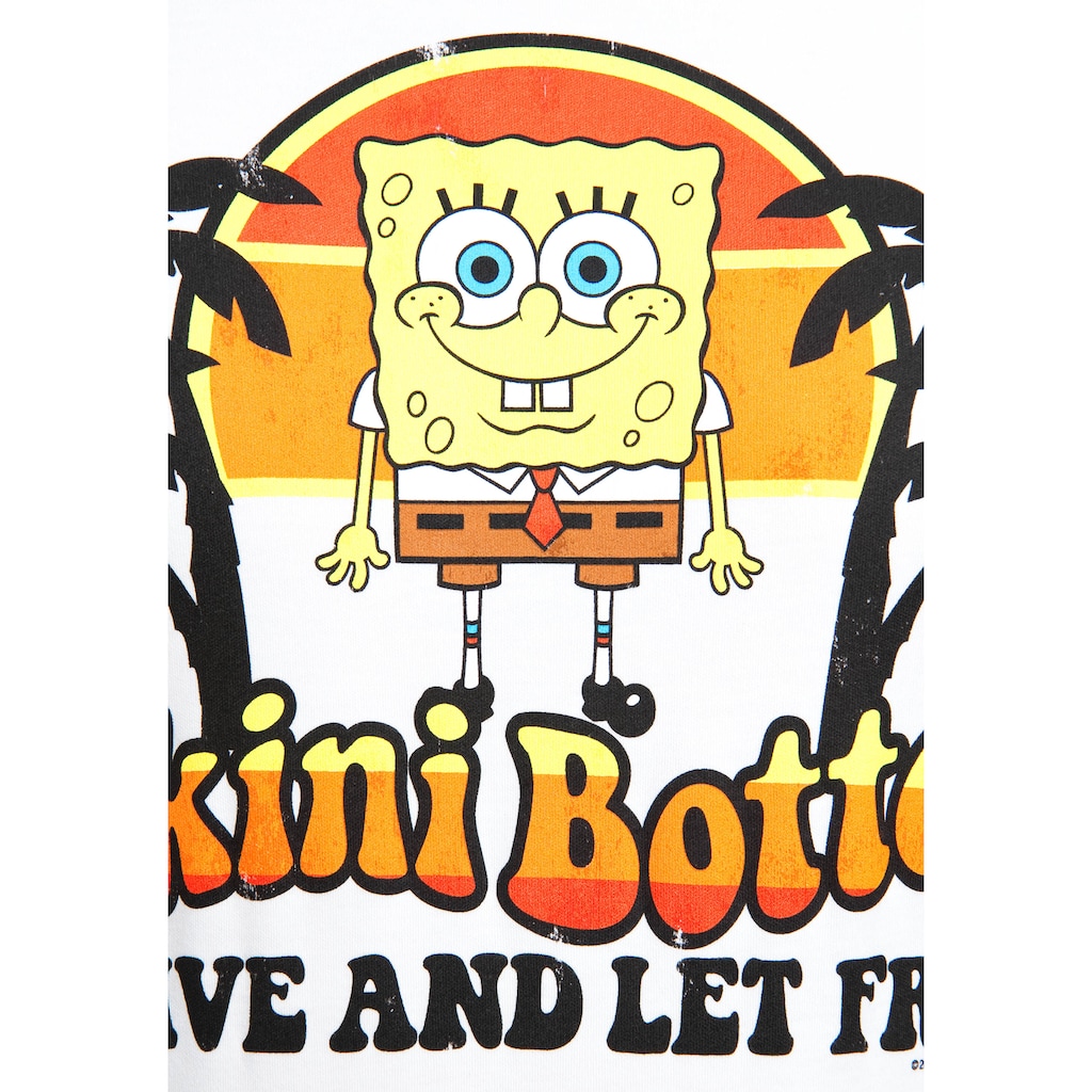 LOGOSHIRT T-Shirt »Spongebob - Bikini Bottom«, mit witzigem Spongebob-Print