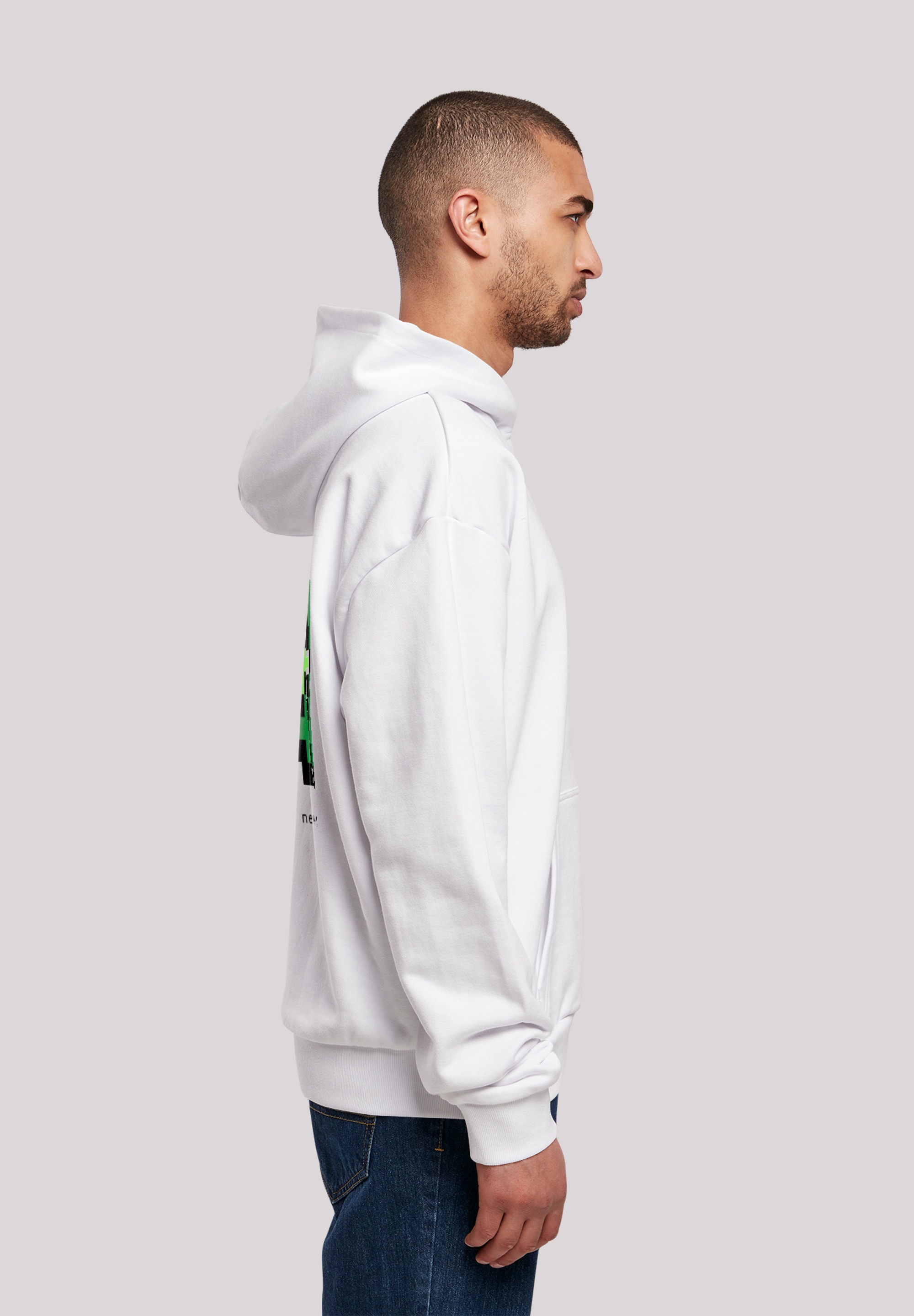 F4NT4STIC Kapuzenpullover »Silvester Happy New Year Pixel«, Print