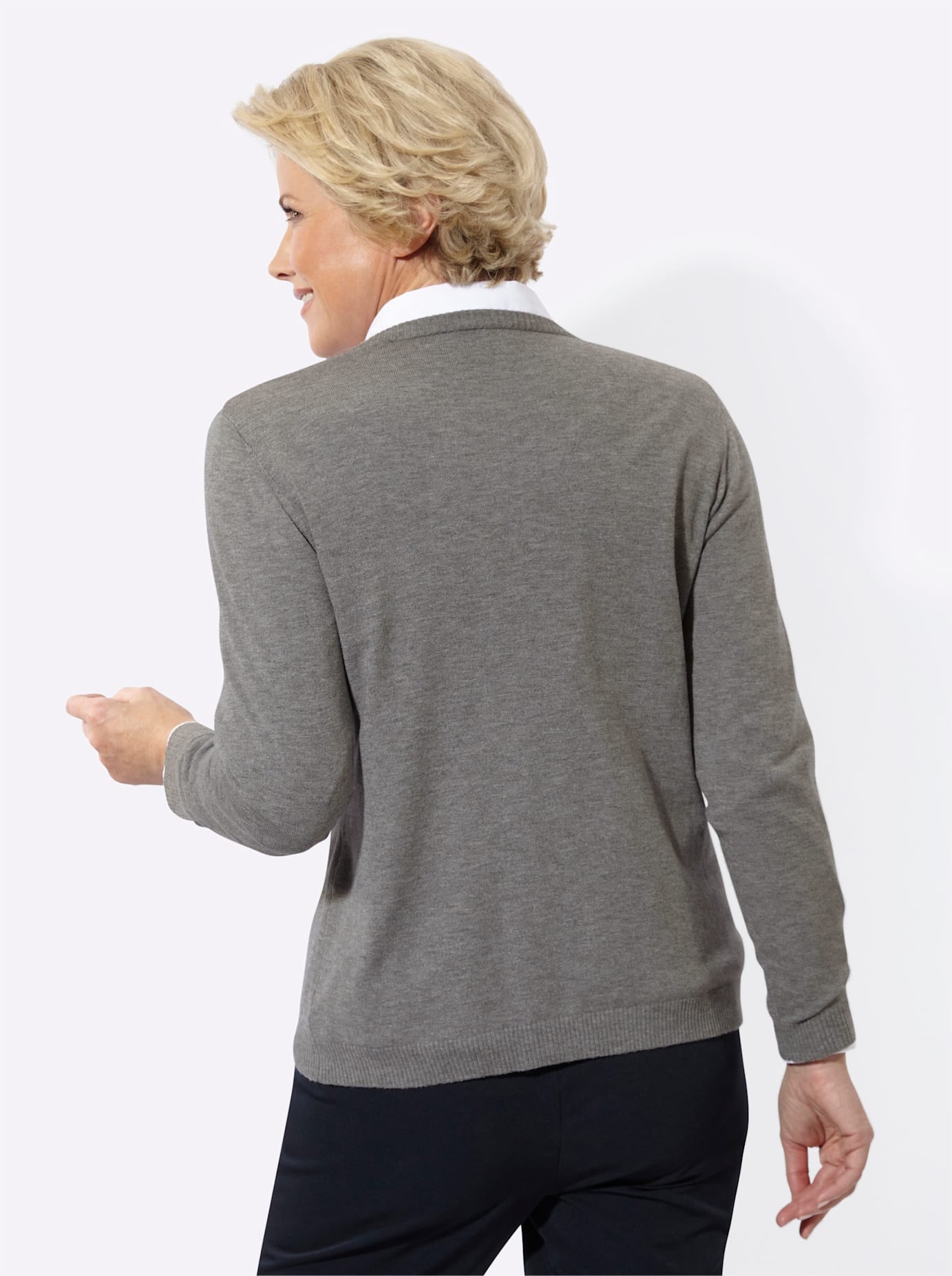 Classic Ajourstrickjacke