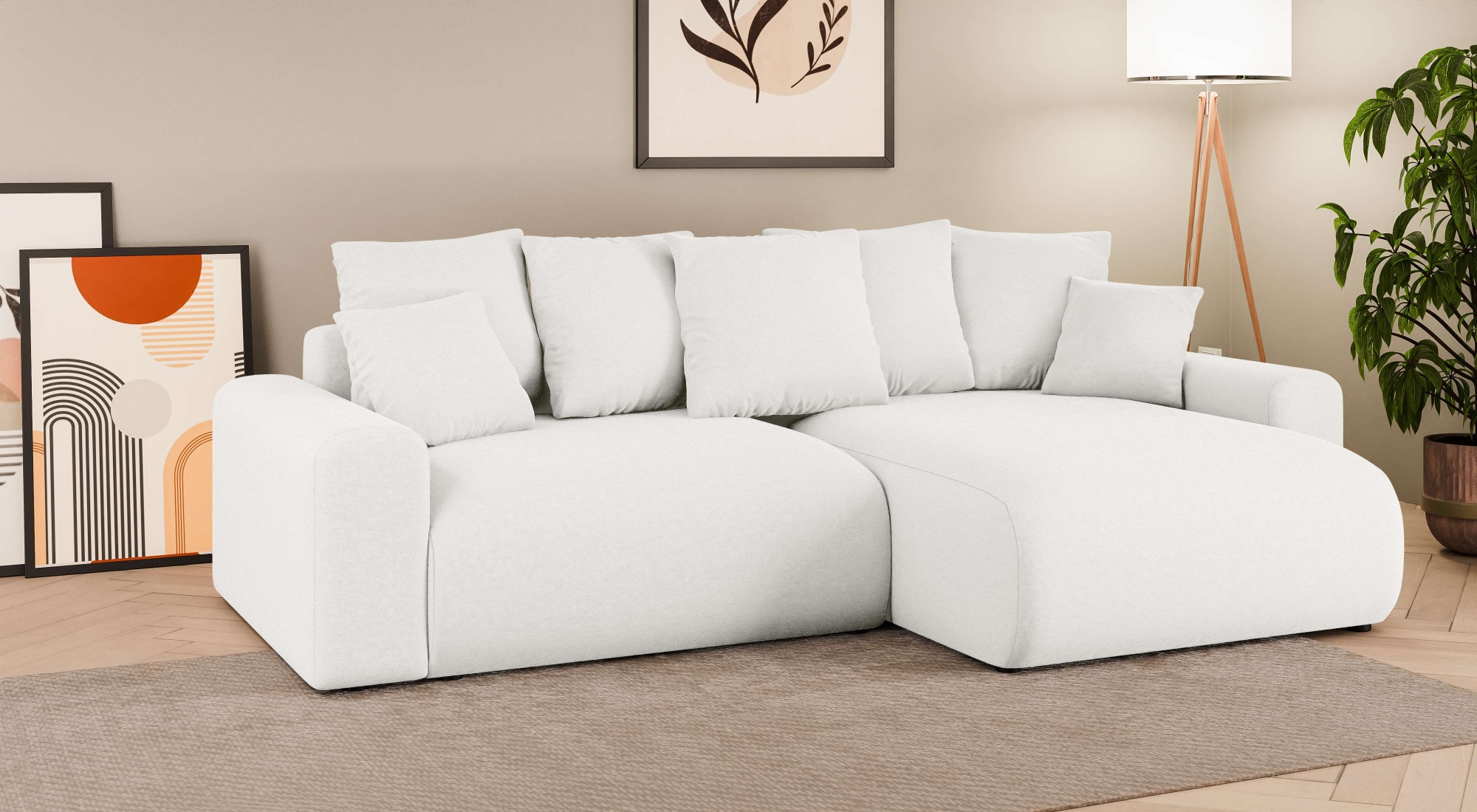 Home affaire Ecksofa "LAKESIDE klein mit Bettfunktion und Bettkasten, B/T/H günstig online kaufen
