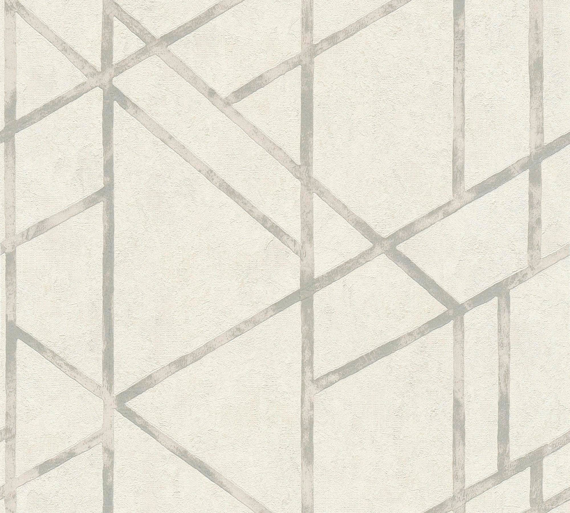Living Walls Vliestapete "Metropolitan Stories Francesca Milano Grafisch" Motiv Geometrisch Grafisch Strukturiert Grafik Tapete Geometrisch Metallic