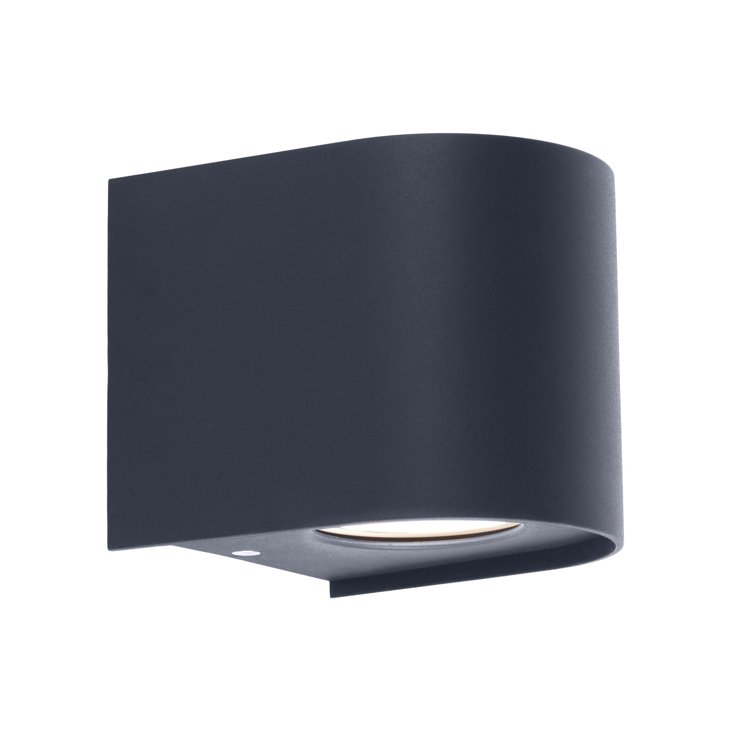 näve LED Außen-Wandleuchte »Alecto« LED-Modul 1 Stk. Warmweiß schwarz, LED warmweiß, Lichtaustritt nach oben und unten, H: 10cm