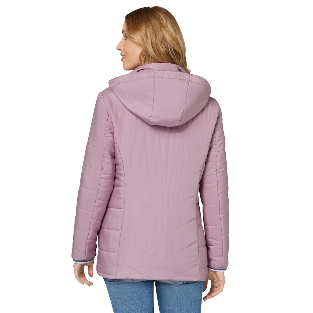 Classic Basics Steppjacke, mit Kapuze