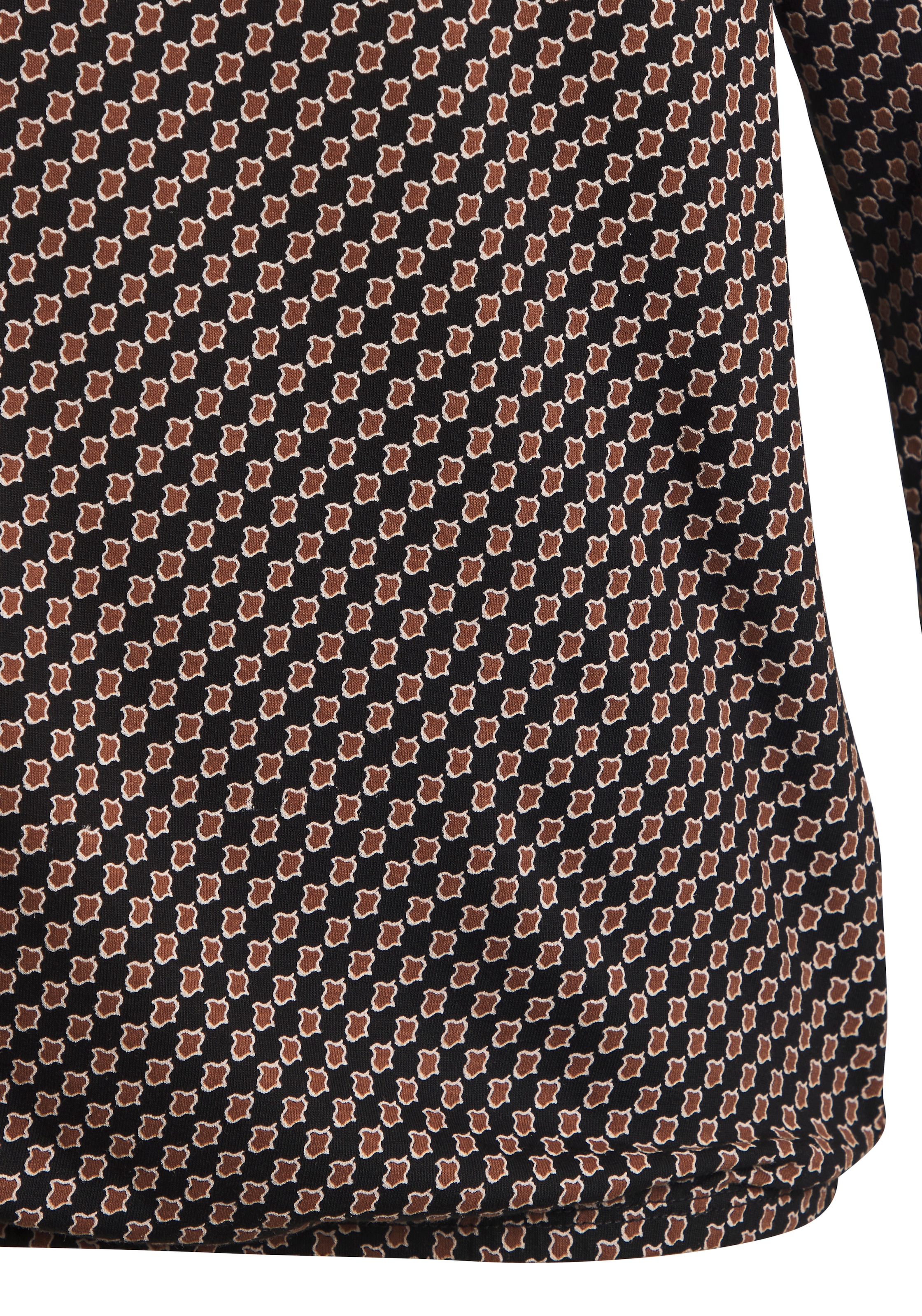 Vivance Rundhalsshirt »mit goldfarbenem Zierknopf am Ausschnitt« 2er-Pack,  aus weichem Viskose-Stretch