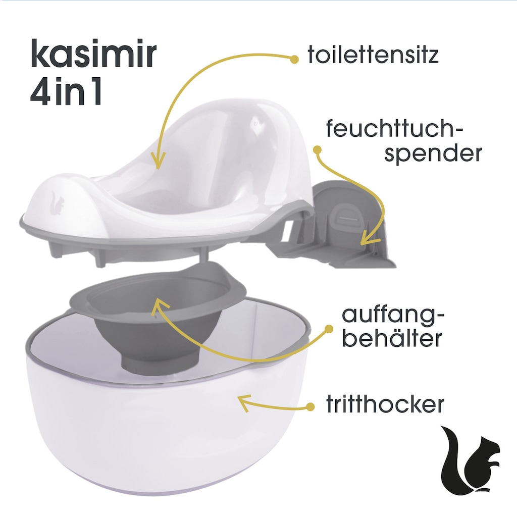 keeeper Toilettentrainer »kasimir babytopf deluxe 4in1, nordic white«