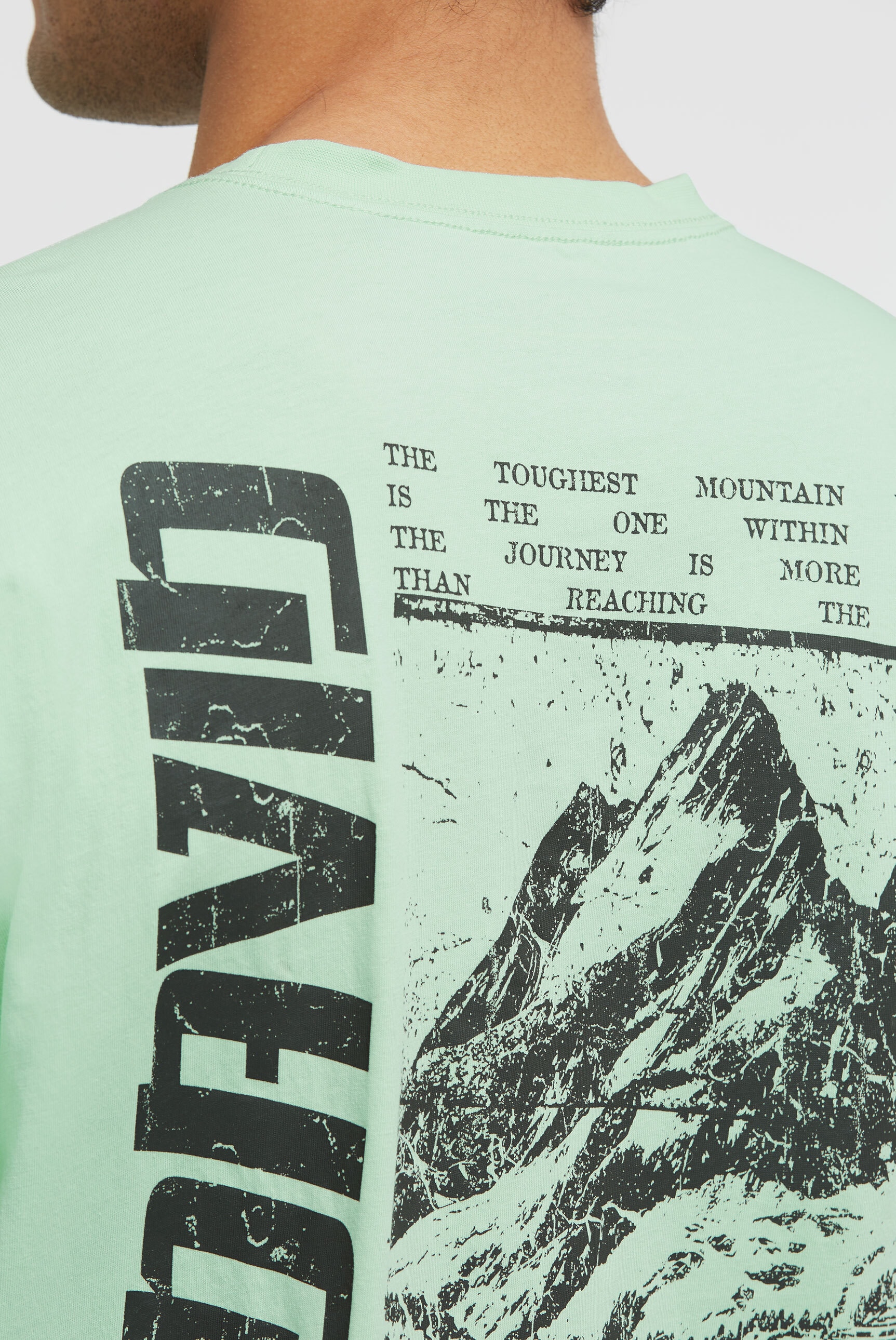 CAMP DAVID Rundhalsshirt mit fixierten Turn-Up-Ärmeln