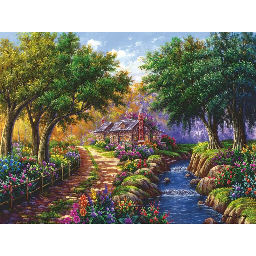 Ravensburger Puzzle »Cottage am Fluß«, Made in Germany, FSC® - schützt Wald - weltweit