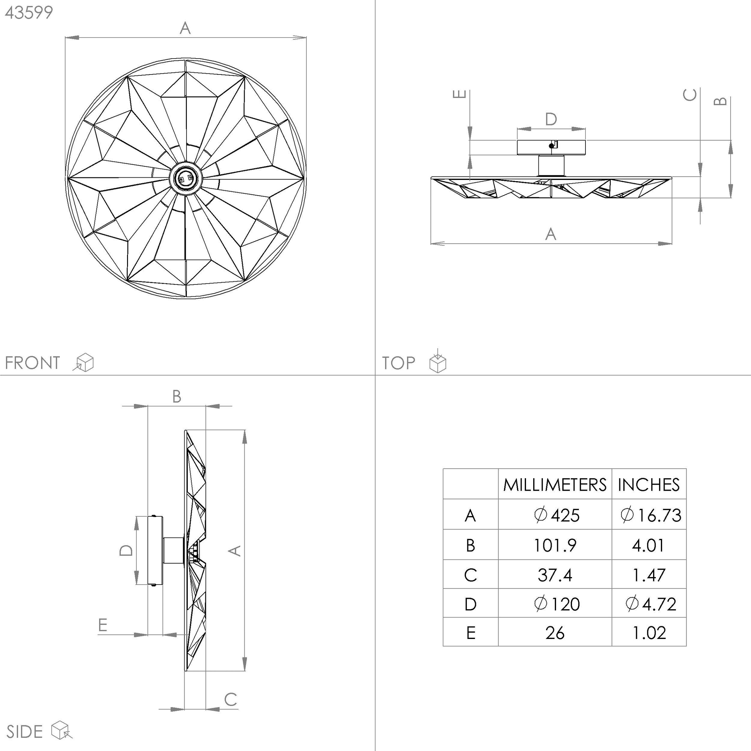 EGLO Deckenleuchte »CASTANUELO« E27 1 Stk. Deckenleuchte in gold aus Stahl  -  exkl. E27 - 40W