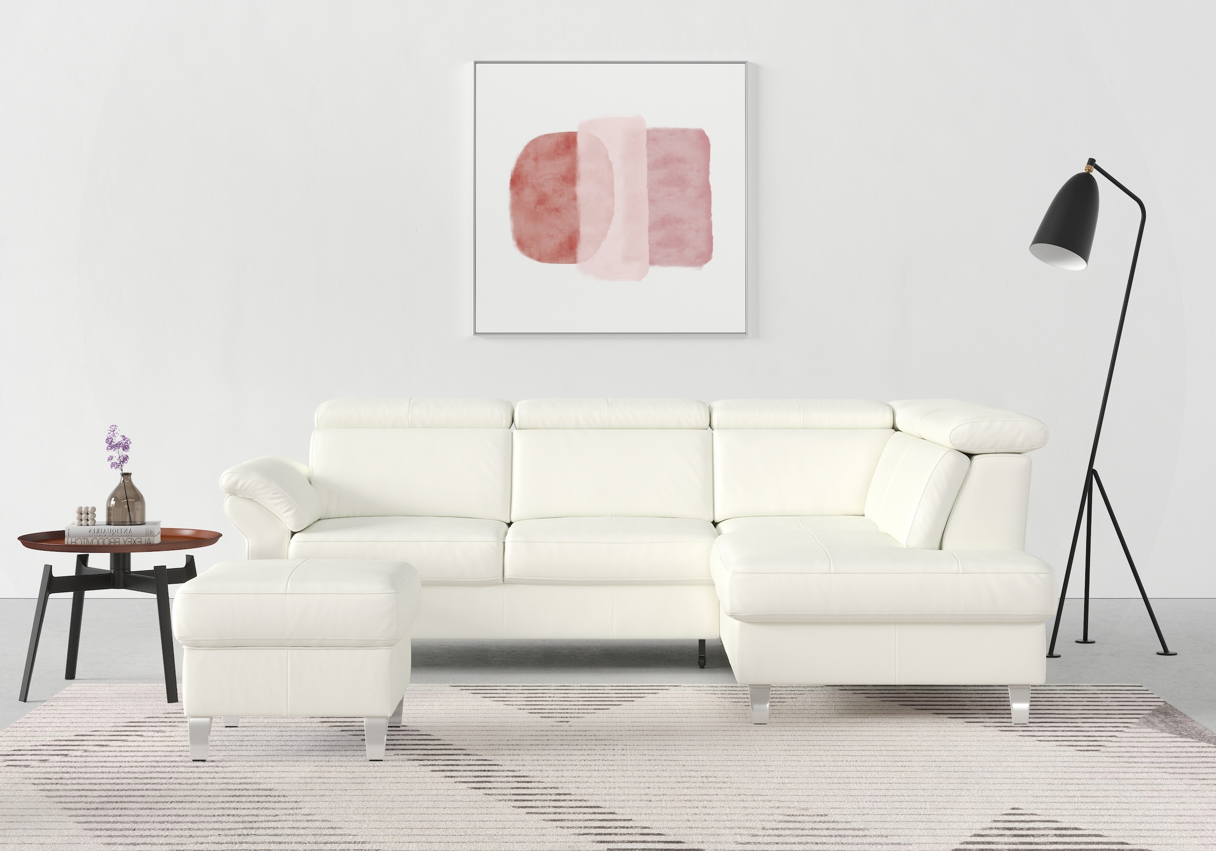 sit&more Ecksofa "Arngast L-Form" inklusive Kopfteilverstellung und Federke günstig online kaufen