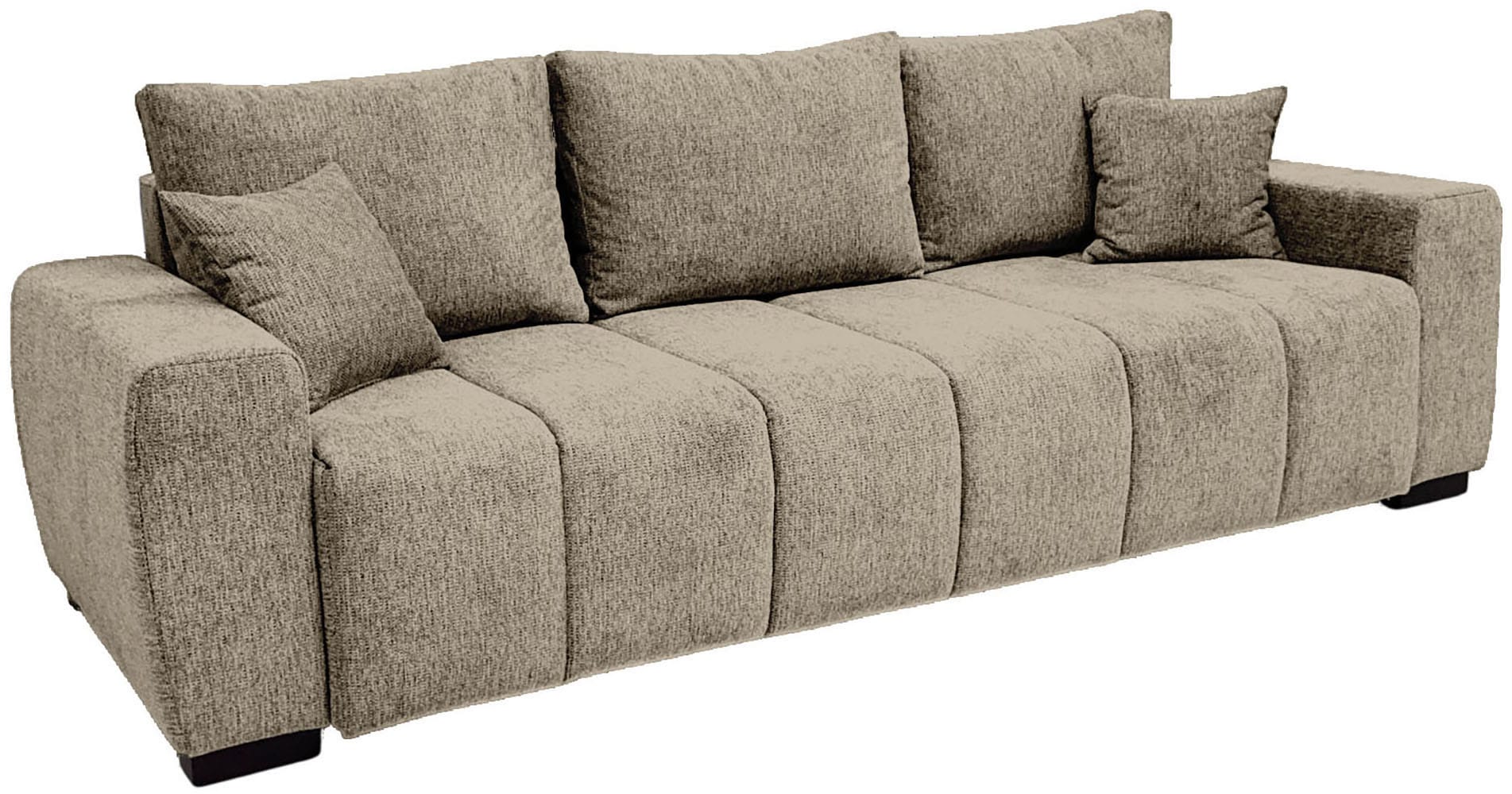 Home affaire Schlafsofa "Bello" mit Bettfunktion, Bettkasten, Frei im Raum günstig online kaufen