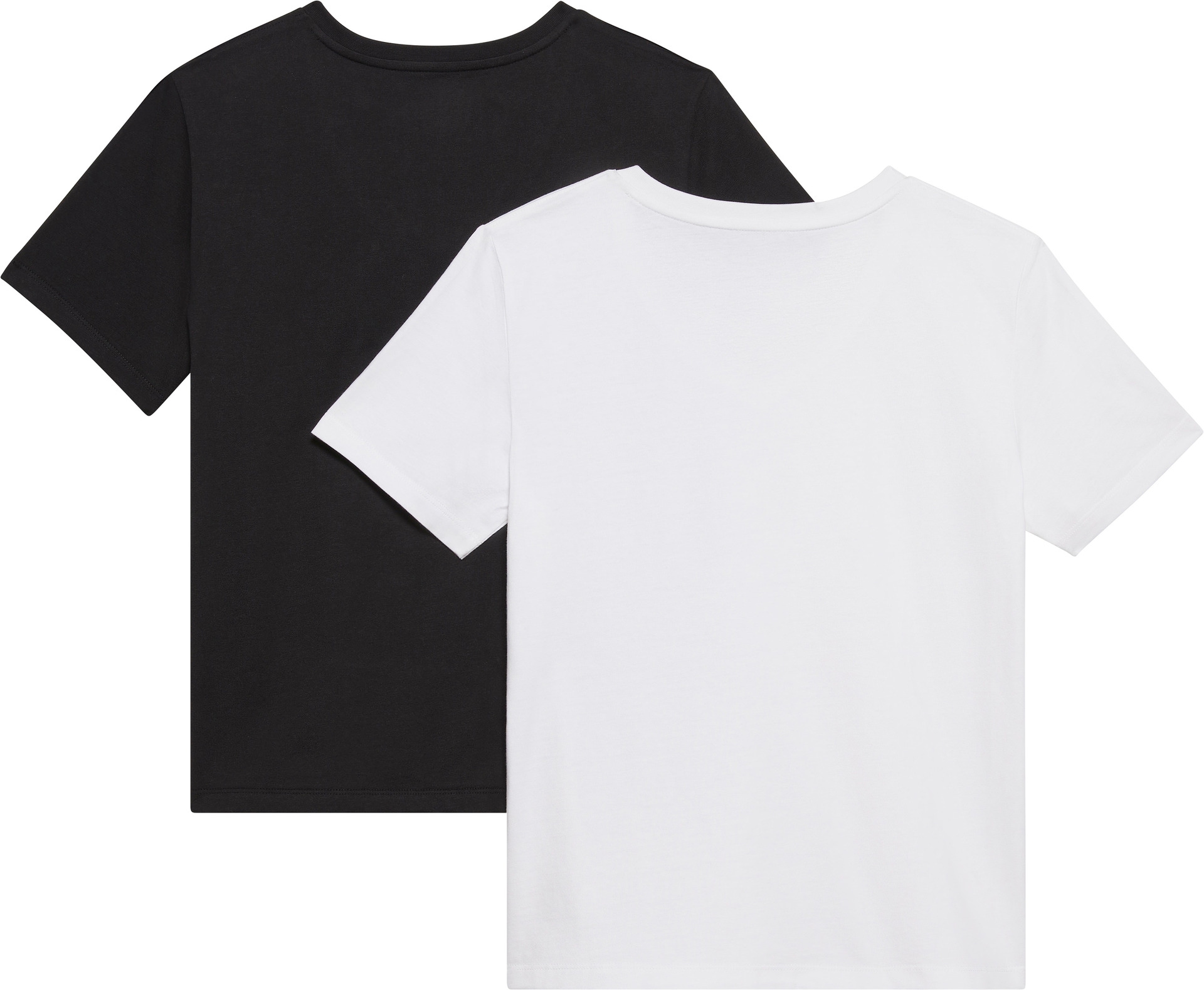 Calvin Klein Jeans Kurzarmshirt »A- Logo VN 2 pack Tee«, (Packung, 2er-Pack), Mit V-Ausschnitt