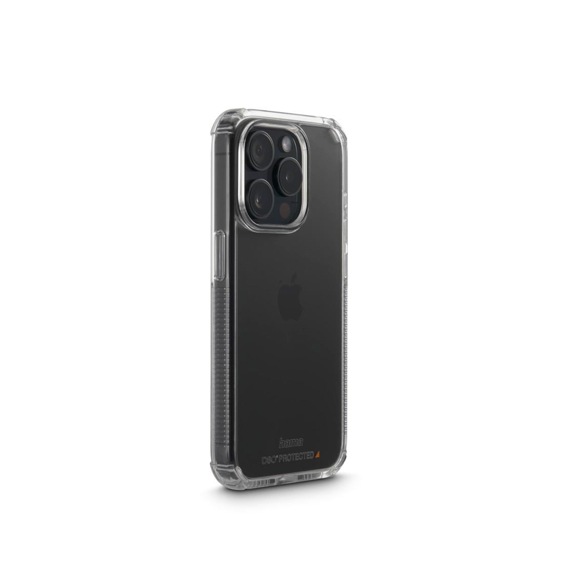 Hama Smartphone-Hülle »Handyhülle „Extreme Protect“ für iPhone 15 Pro (stoßfest, sturzsicher)«, Apple iPhone 15 Pro, D3O-lizenzierte Handyhülle