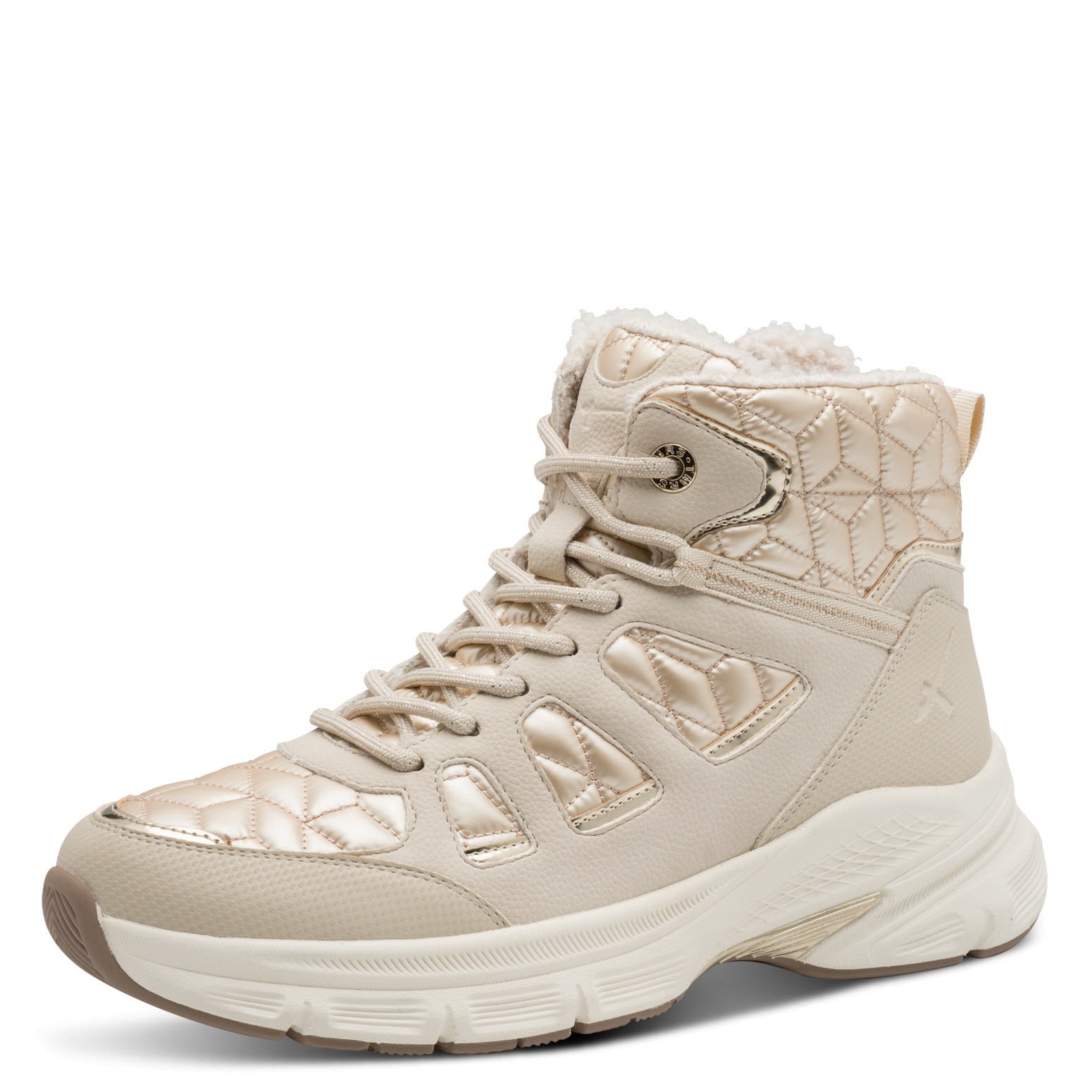 Tamaris Winterboots, Keilabsatz, Schnürboots mit abgesteppten Wattierungen günstig online kaufen