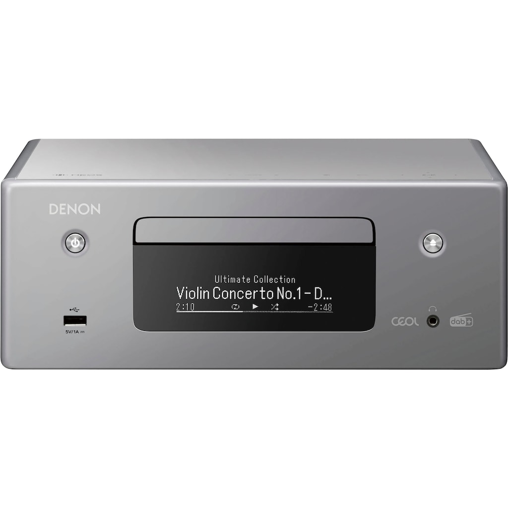 Denon Audio-Receiver »RCD-N11DAB«, (Bluetooth-LAN (Ethernet)-WLAN DAB+-Internetradio-Sprachsteuerung-Sleeptimer)