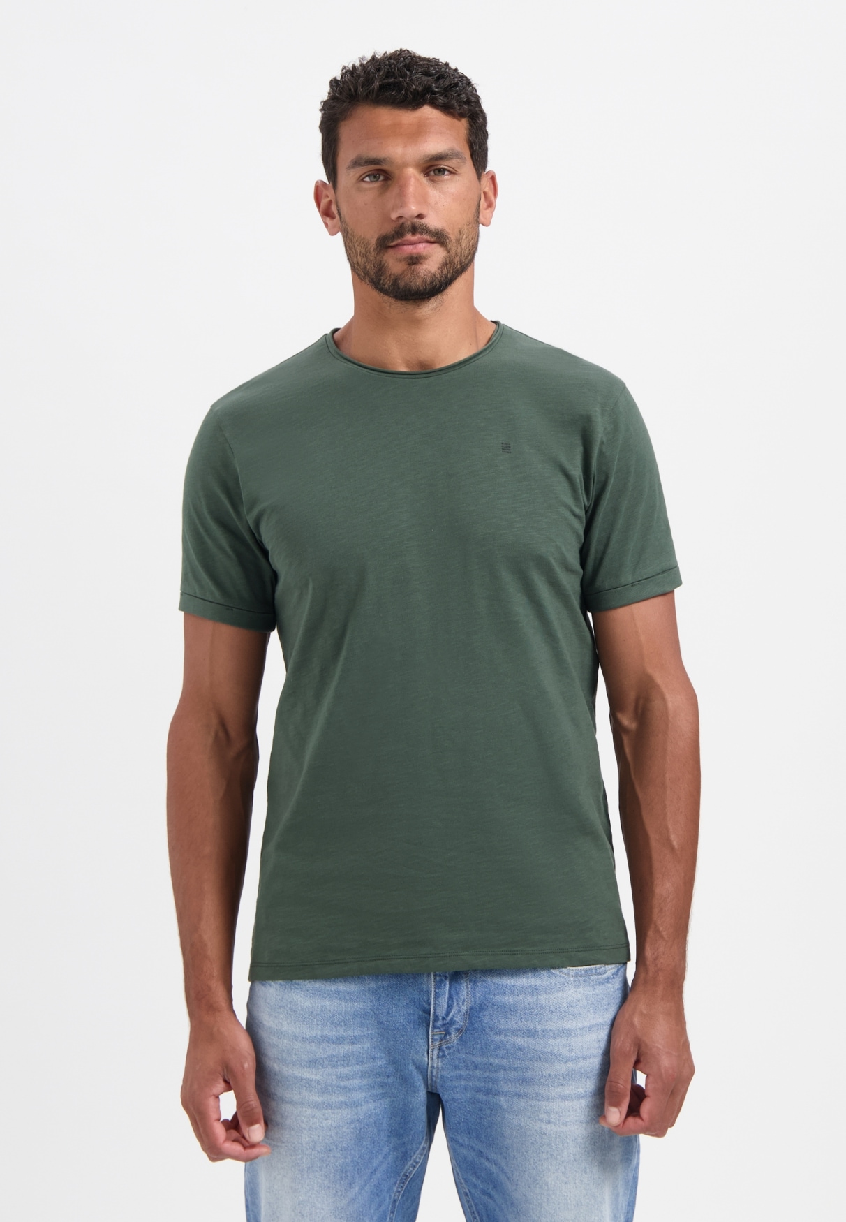 NO EXCESS T-Shirt "No Excess Slub-T-Shirt mit Rundhalsausschnitt" günstig online kaufen