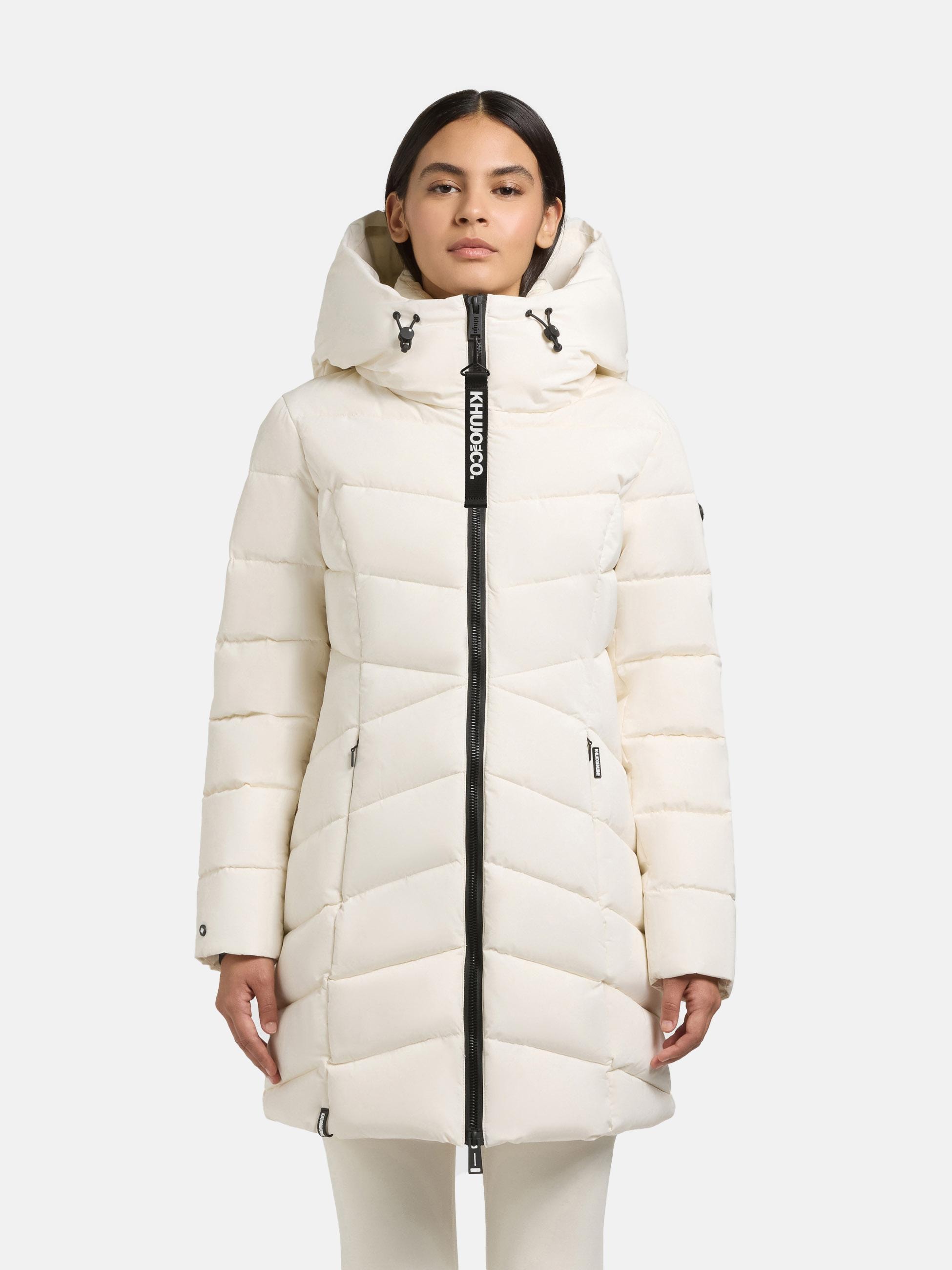 khujo Wintermantel "Dier" Winter Steppmantel mit Inlay und Kapuze günstig online kaufen