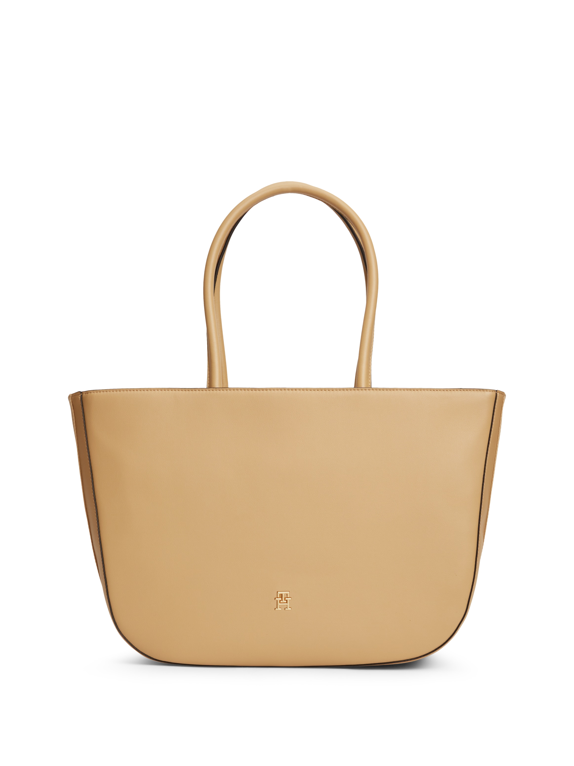 Tommy Hilfiger Tragetasche »TH LOGOTAPE TOTE« Damen Shopper, Handtasche mit goldfarbenem TH-Detail