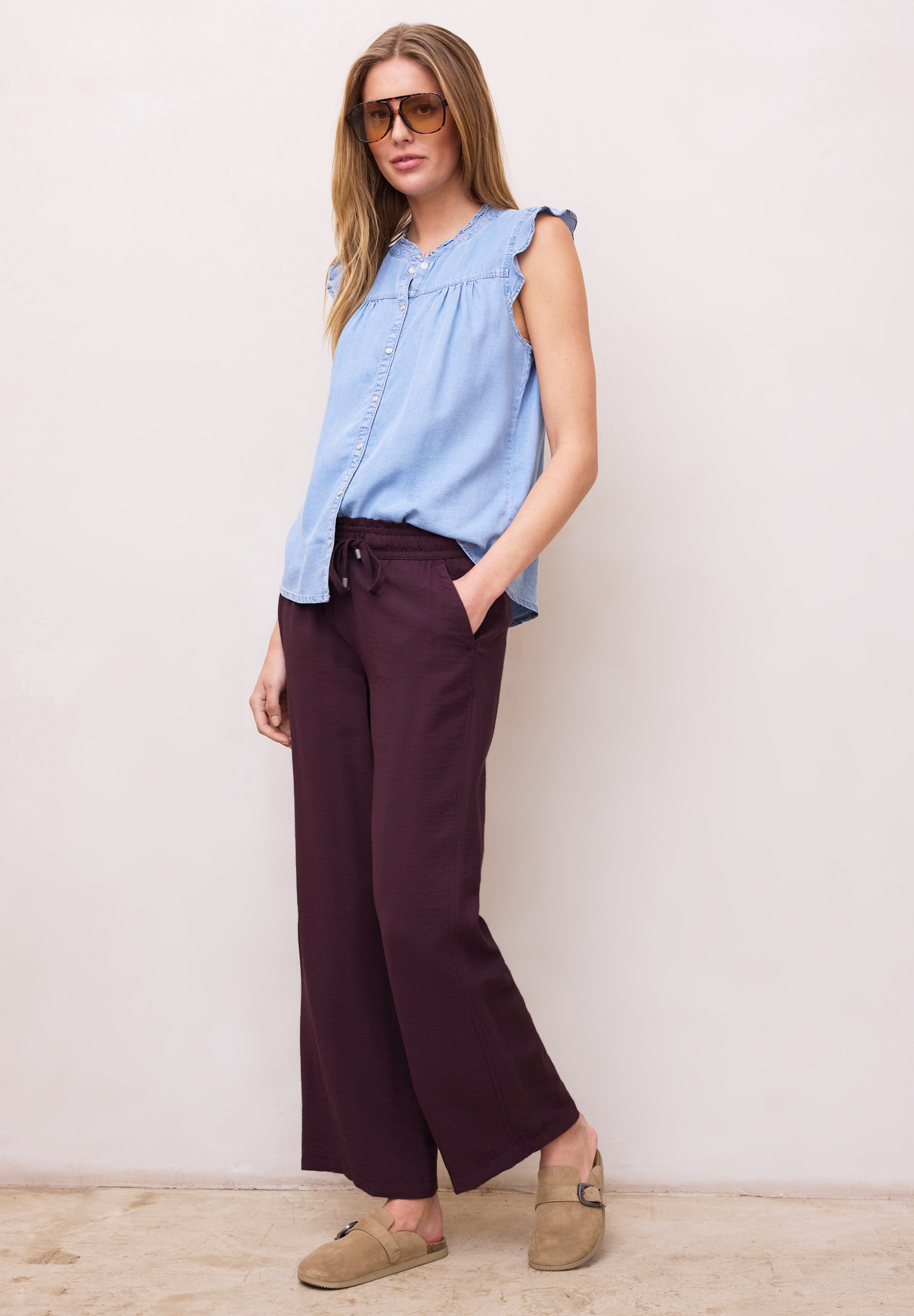 STREET ONE Stoffhose  im Loose Fit