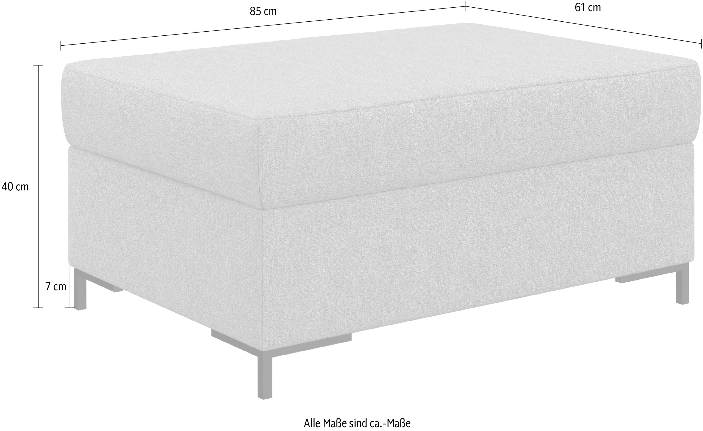 INOSIGN Polsterhocker »Balme«, passend zur Serie "Balme"