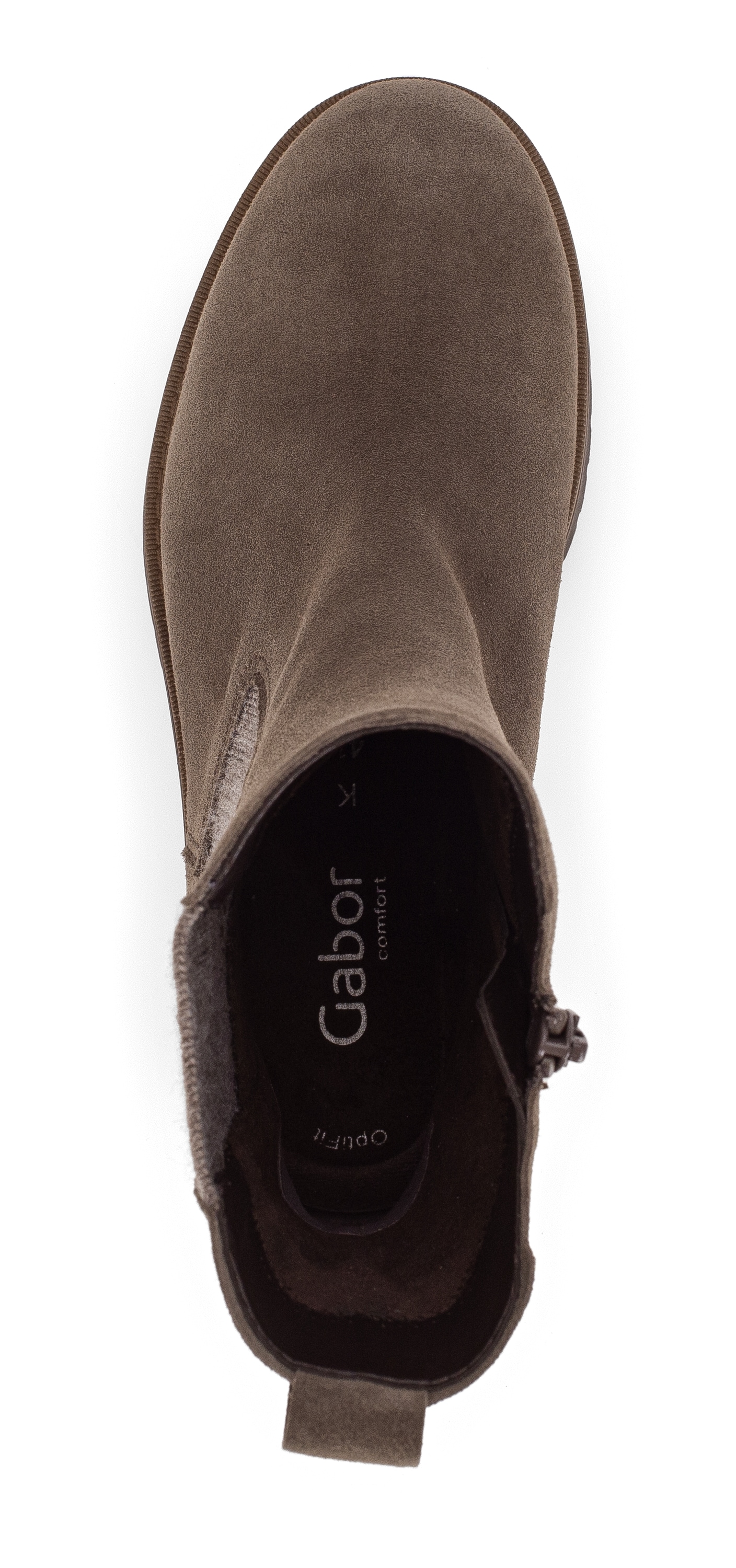 Gabor Chelseaboots »KOS«, Blockabsatz, Stiefelette mit meliertem Stretcheinsatz, in Extraweite K