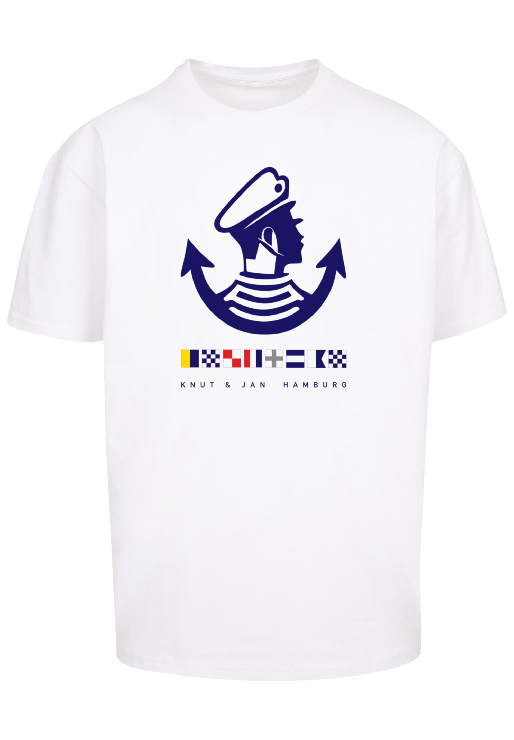 F4NT4STIC T-Shirt »Knut & Jan Hamburg Logo«, Print