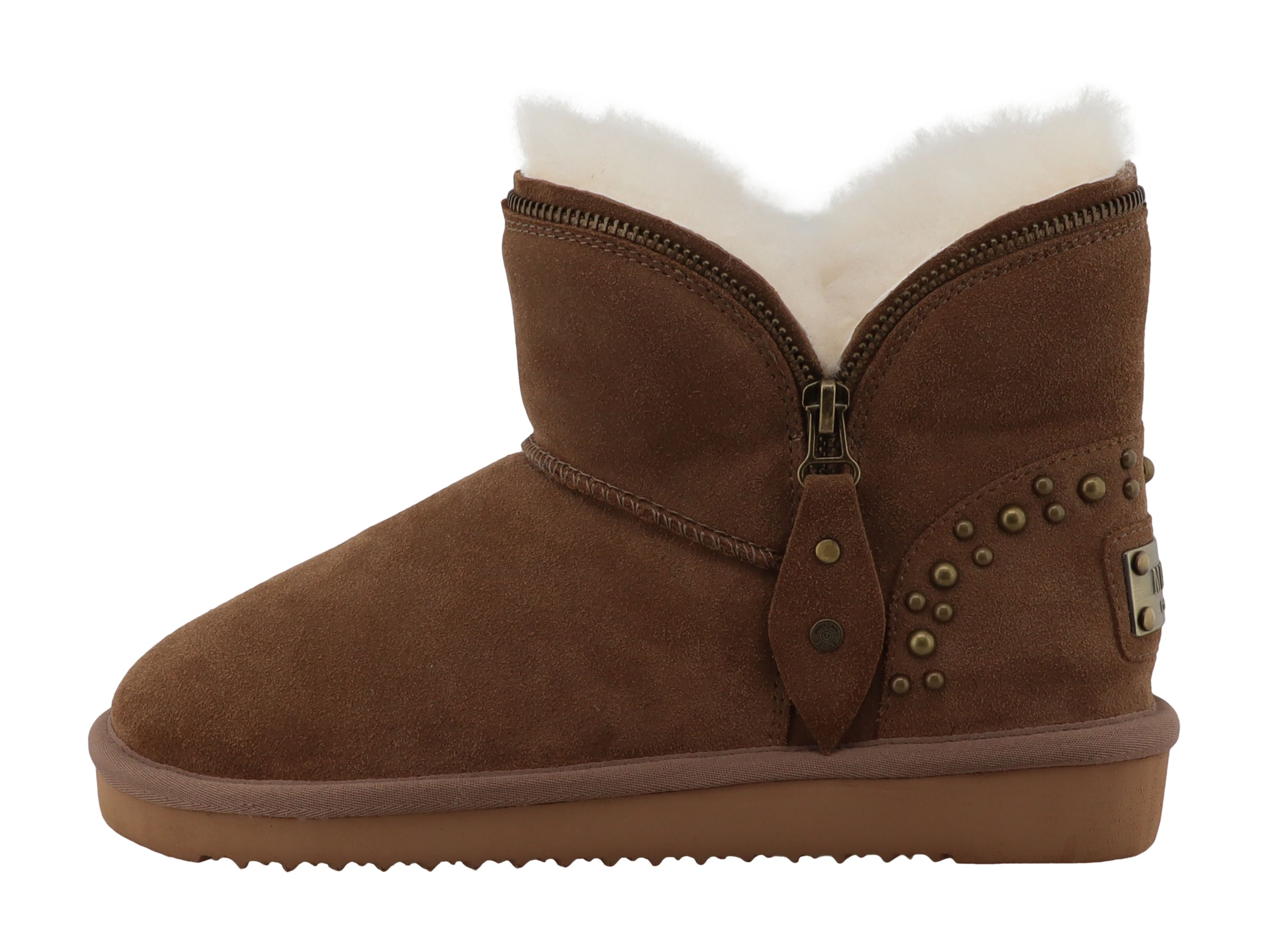 Mustang Shoes Winterboots »Winterboots«  Plateau, Winterstiefelette mit Nieten und Zierreißverschluss