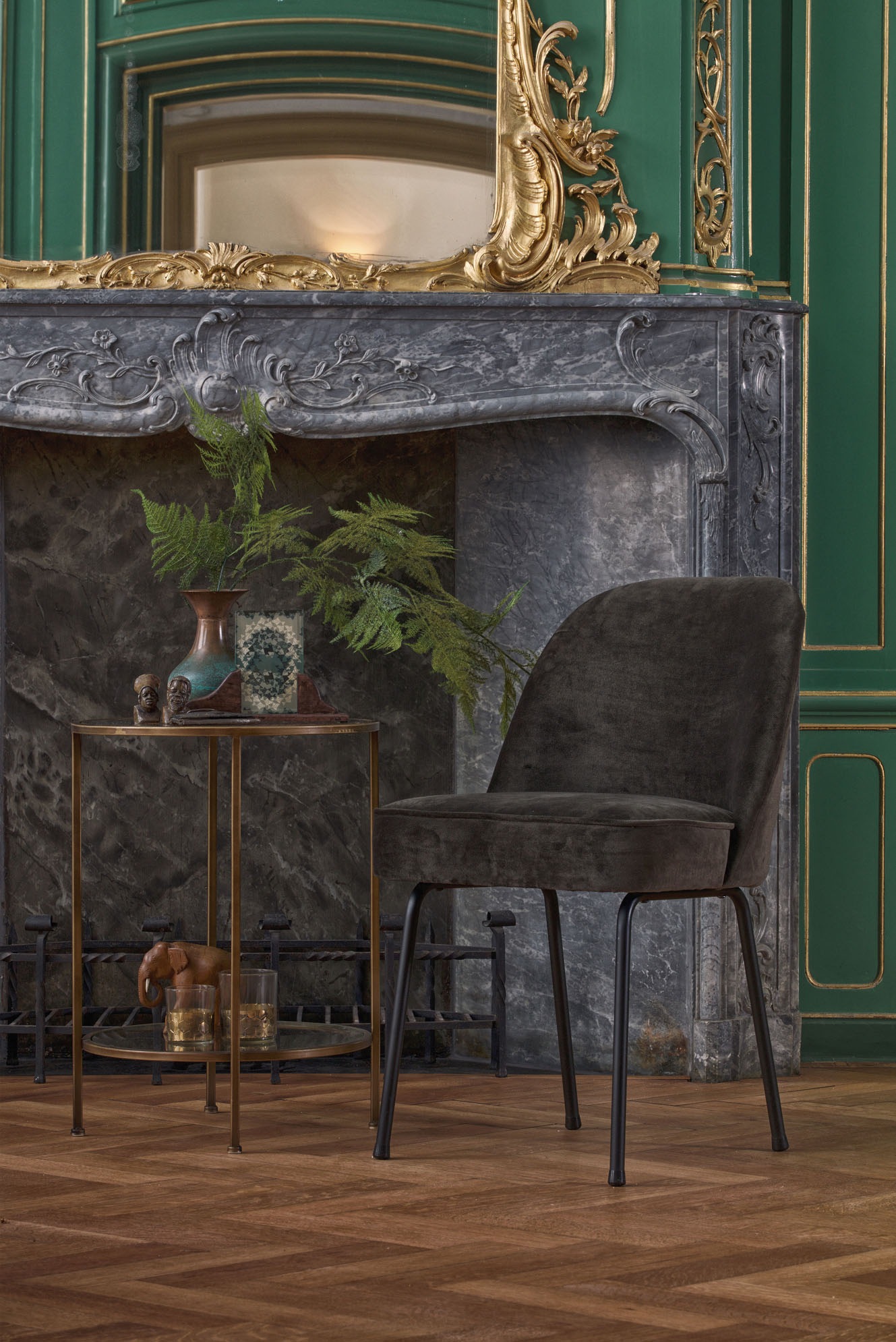 WOOOD Esszimmerstuhl "Stockholm" (Set) 2 Stk.Polsterstuhl, 4-Fuß-Metallgest günstig online kaufen