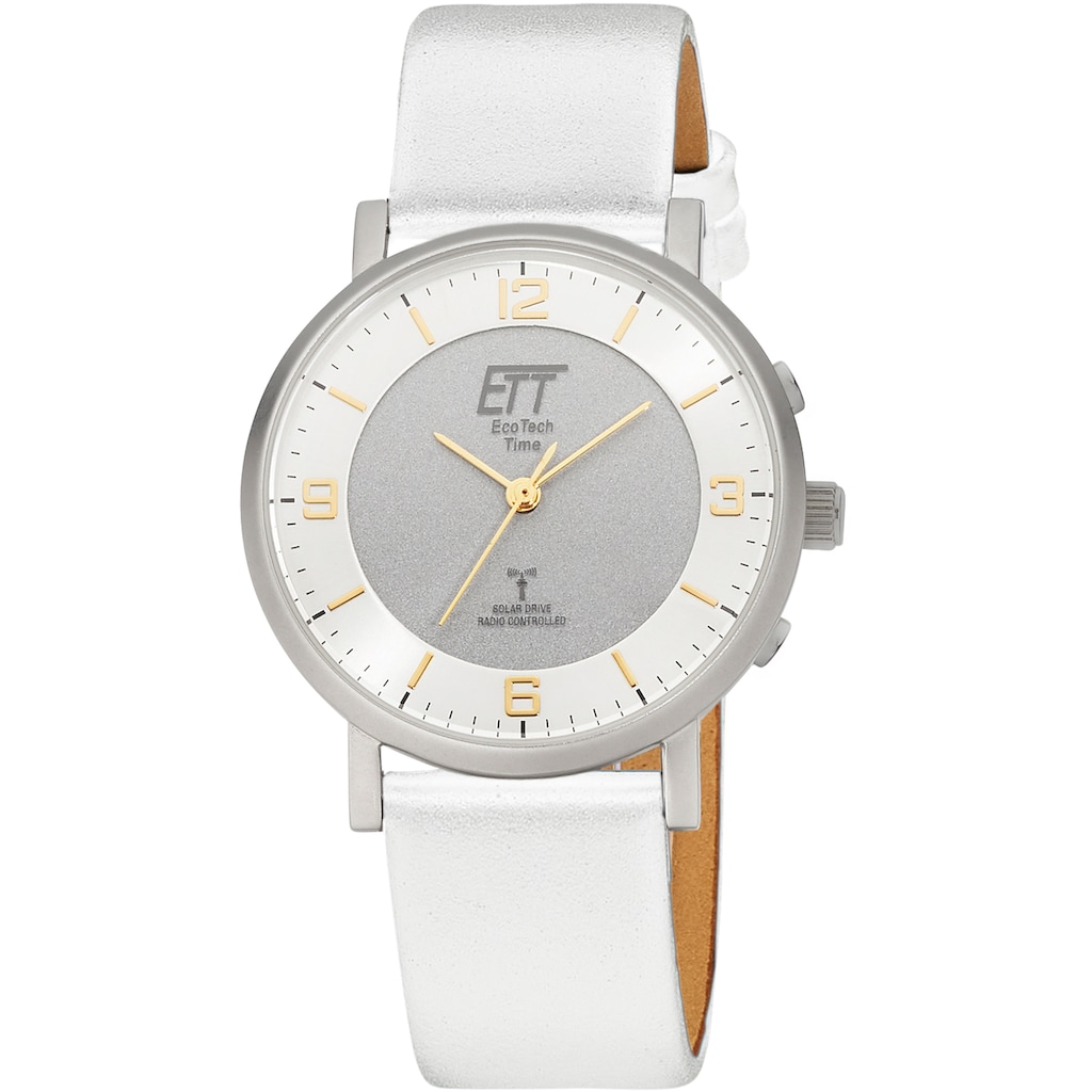ETT Funkuhr »Atacama flache Uhr, ELS-11569-26L«, Armbanduhr, Damenuhr, Solar