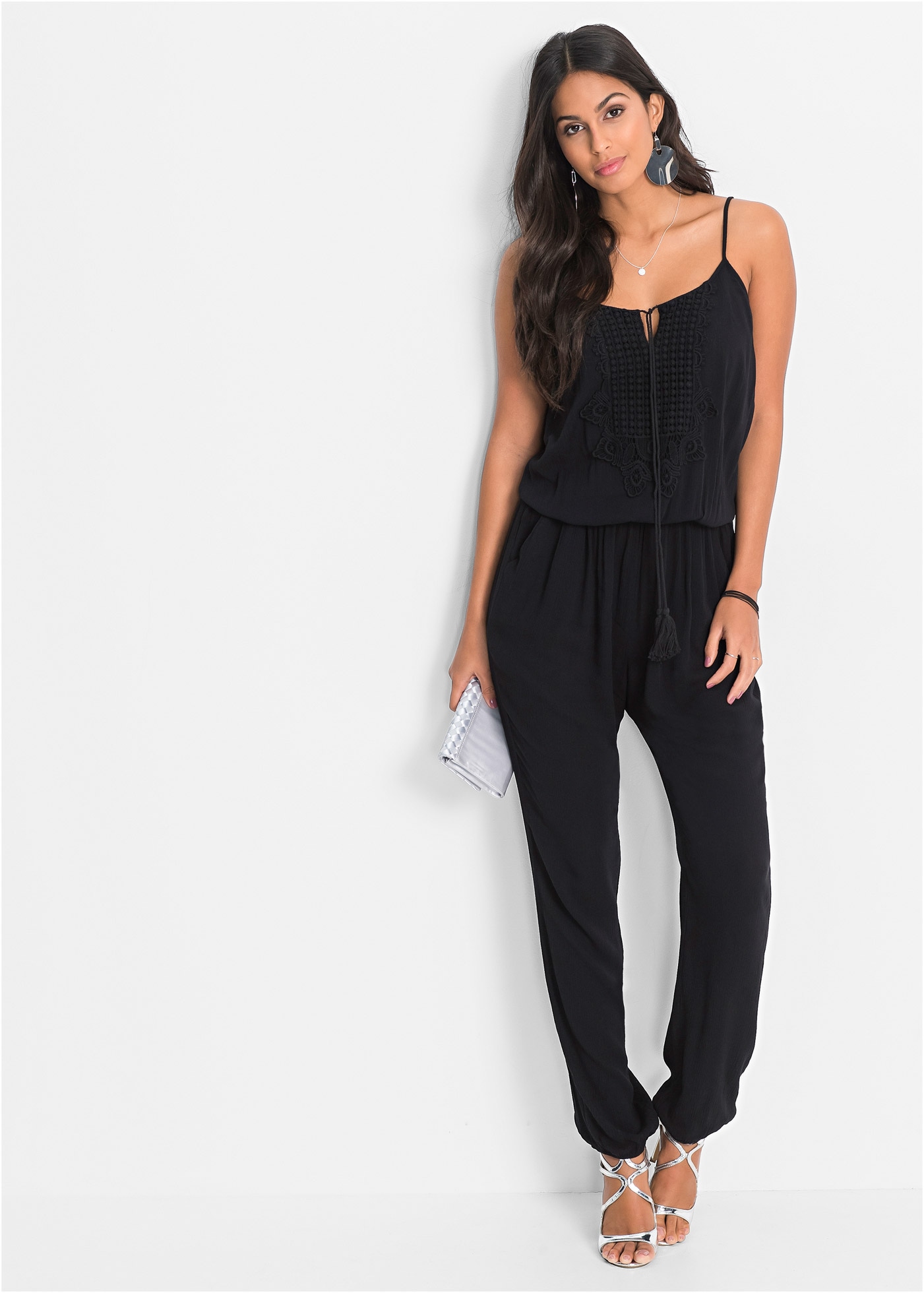 bonprix Jumpsuit "Jumpsuit aus strukturierter Viskose" Jumpsuit aus struktu günstig online kaufen