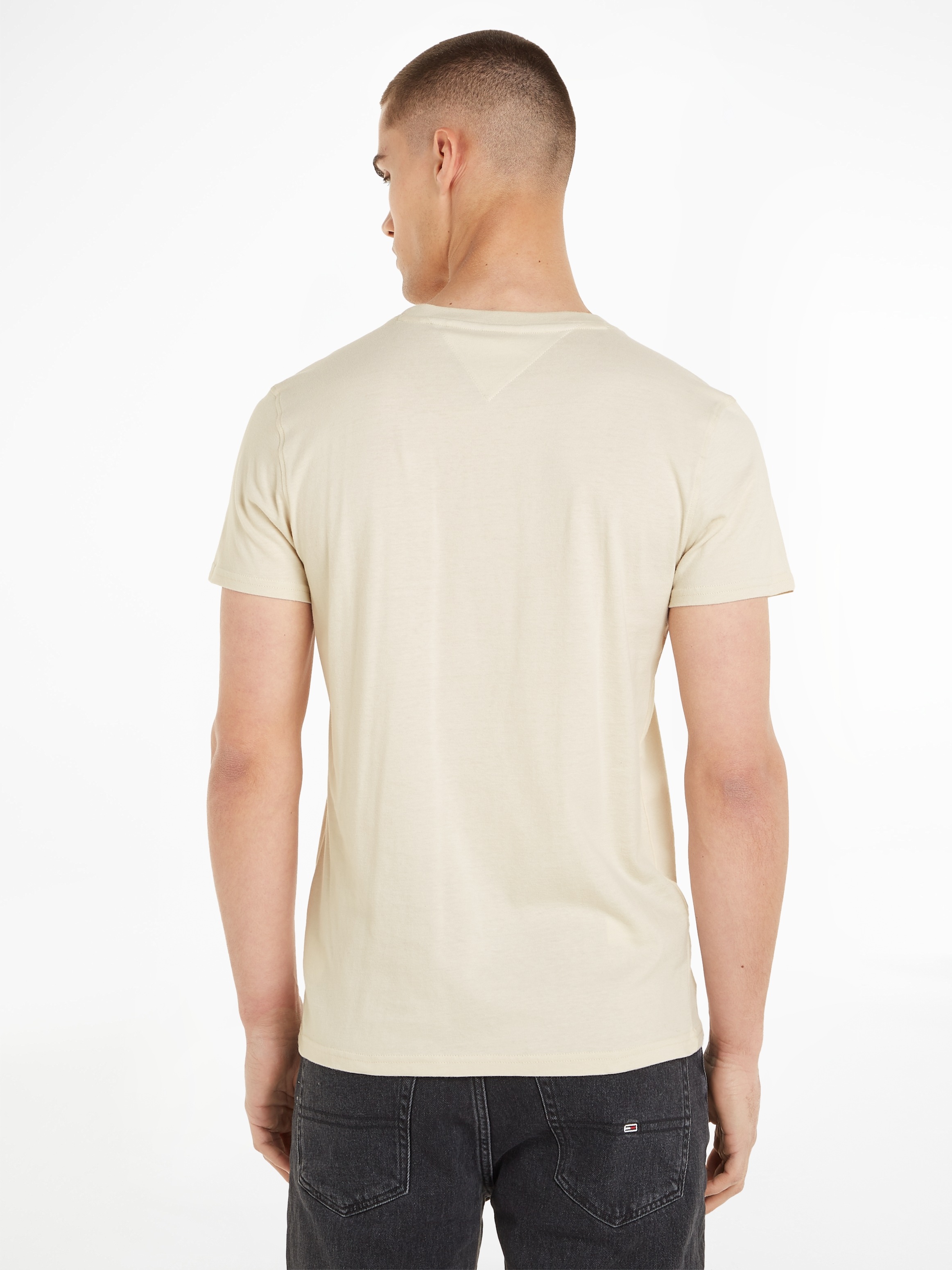 Tommy Jeans T-Shirt »TJM 2PACK SLIM JERSEY TEE«, (Packung, 2 tlg.,  2er-Pack), mit Markenlogo auf der Brust ▷ bestellen | BAUR