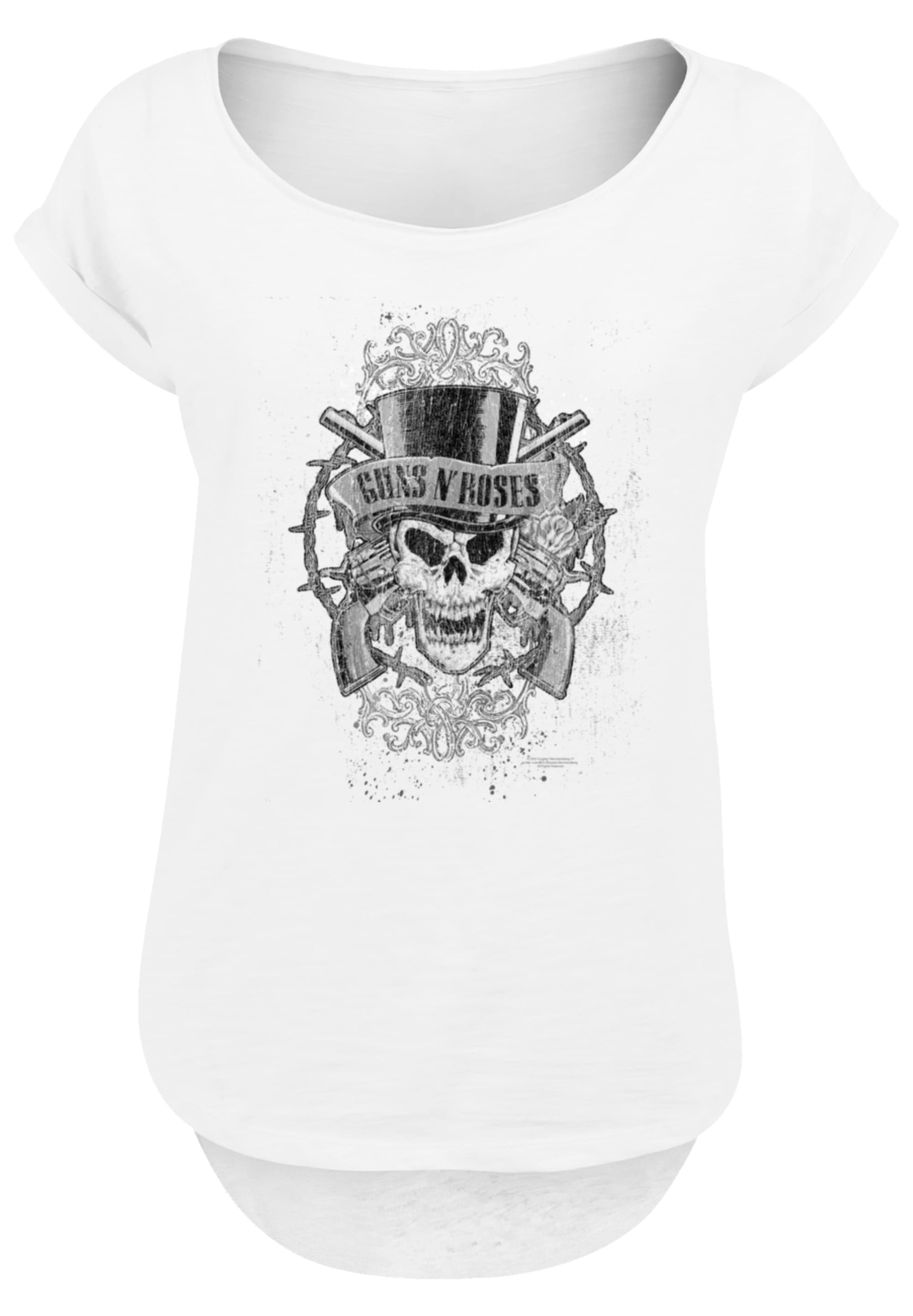 F4NT4STIC T-Shirt »Guns 'N' Roses Skull and Pistols«, Premium Qualität