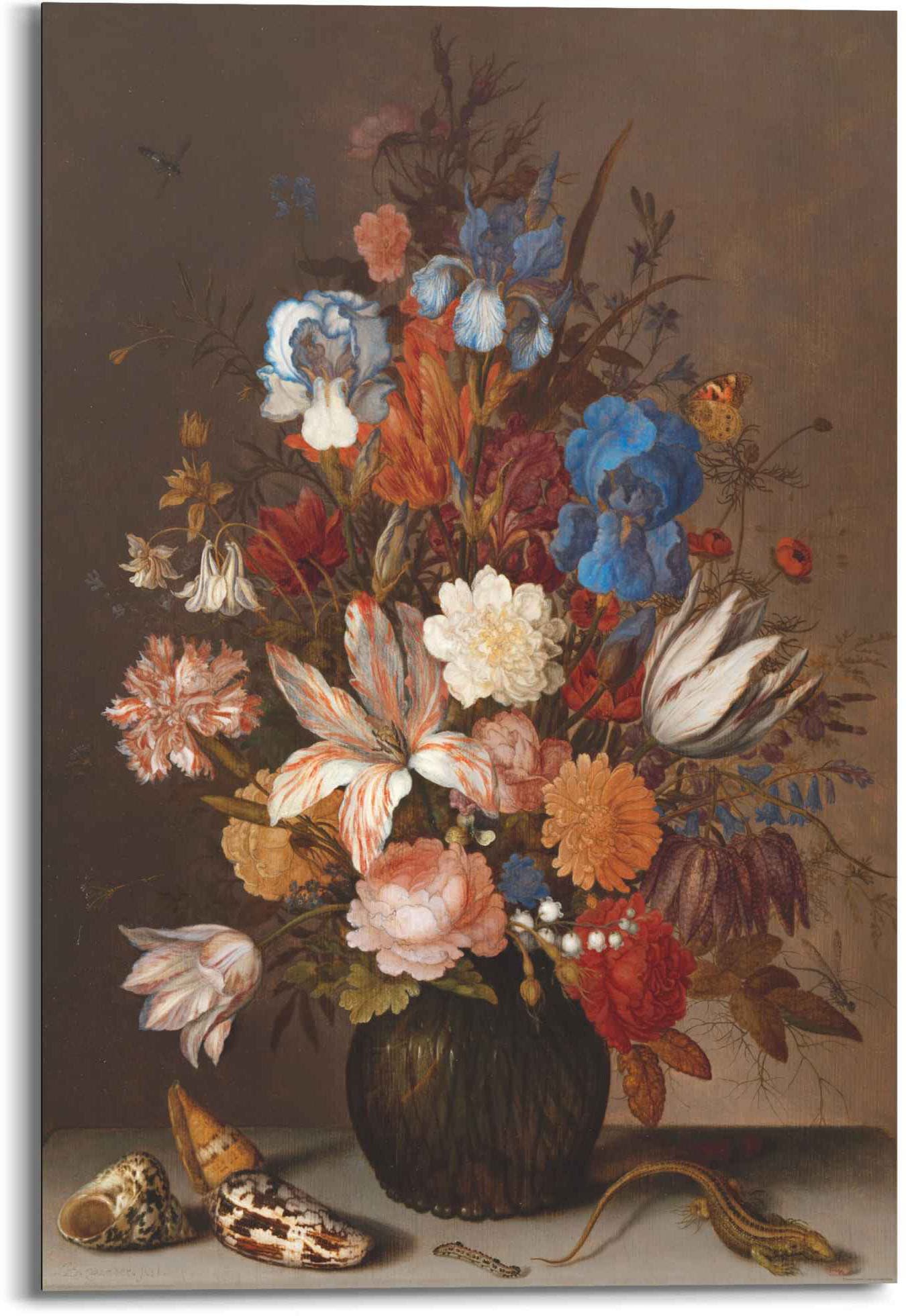 Reinders Wandbild "Wandbild Stillleben Holländischer Maler - Alte Meister - Blumen", Stillleben, (1 St.)