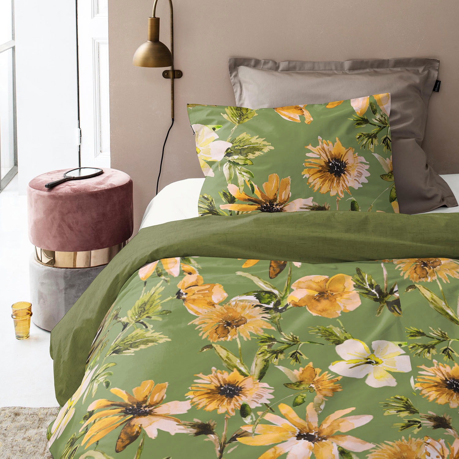 Cinderella Wendebettwäsche "Cleo" 2 Stk. mit floralem Print günstig online kaufen