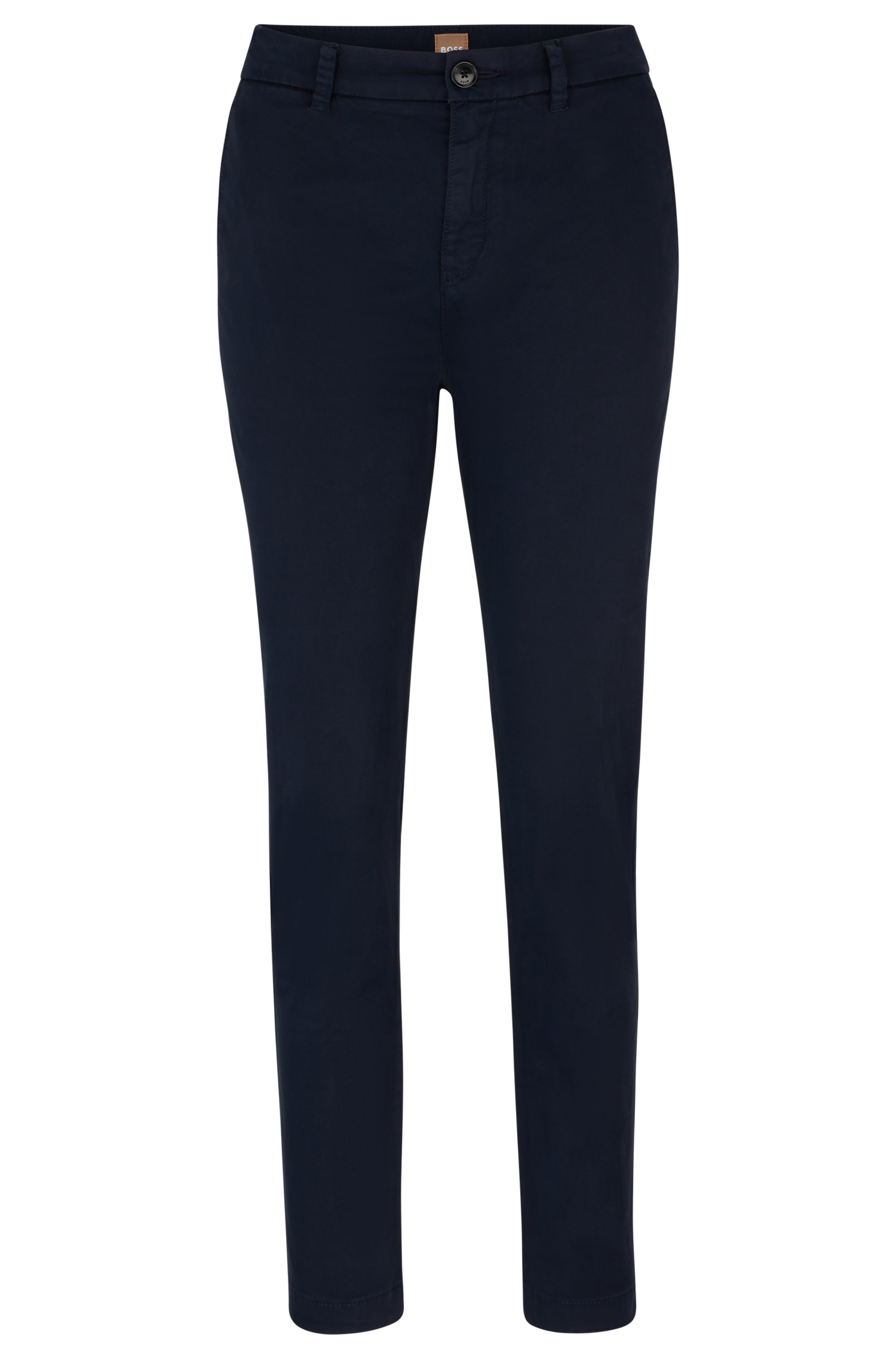 BOSS ORANGE Webhose »Tachini Premium Damenmode«, mit Leder-Brandlabel am hinteren Bundabschluss