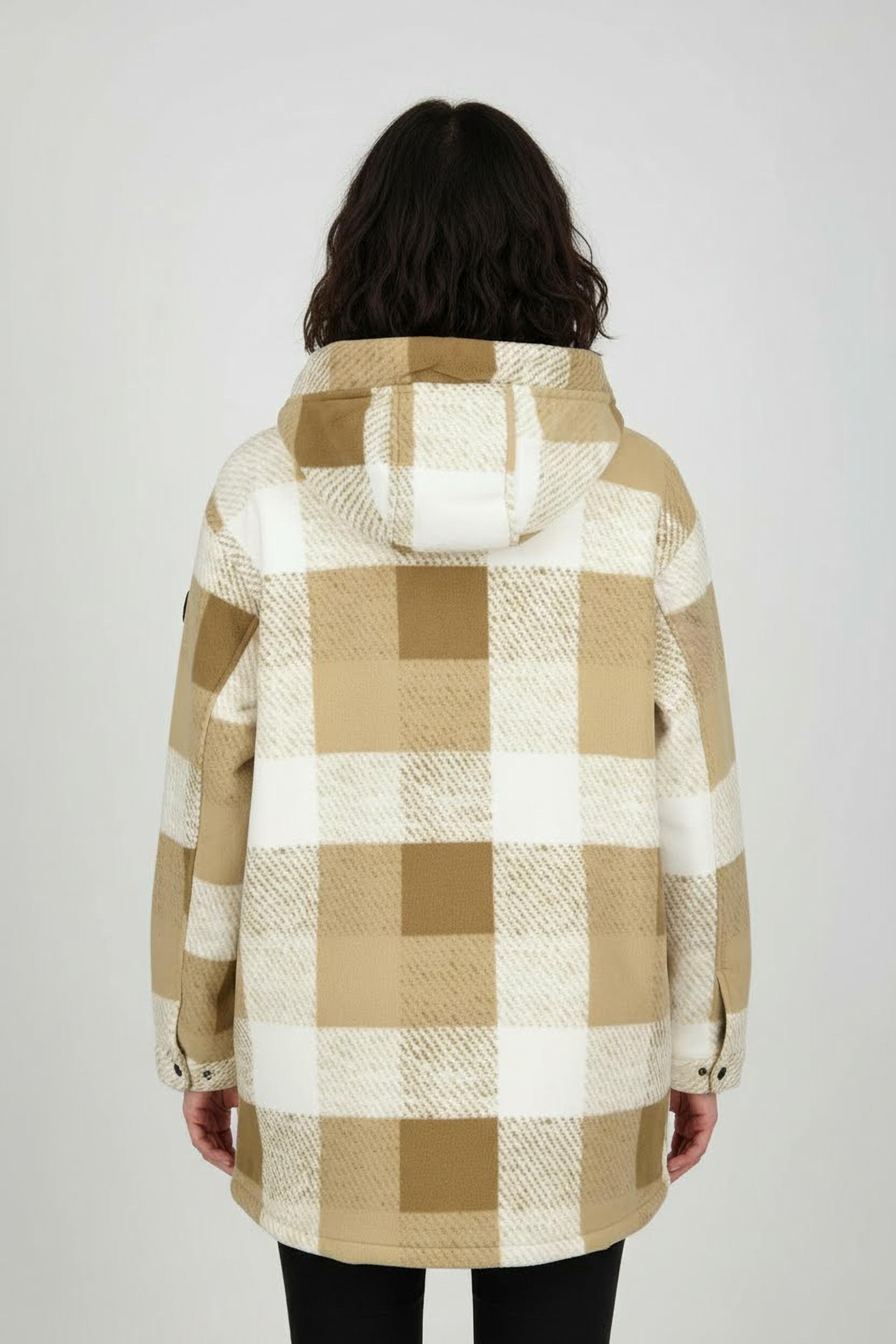 Thumbnail - Icepeak Fleecejacke "ICEPEAK PAPAIKOU" mit Kapuze und Kordelzügen, lockere Passform, mit regulierbarem Saum