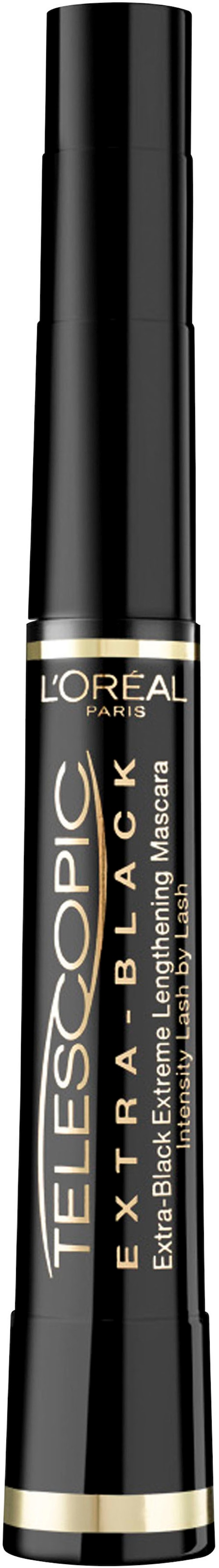 L'ORÉAL PARIS Mascara »Telescopic Mascara Extra Black«, mit patentierter flexibler Bürste