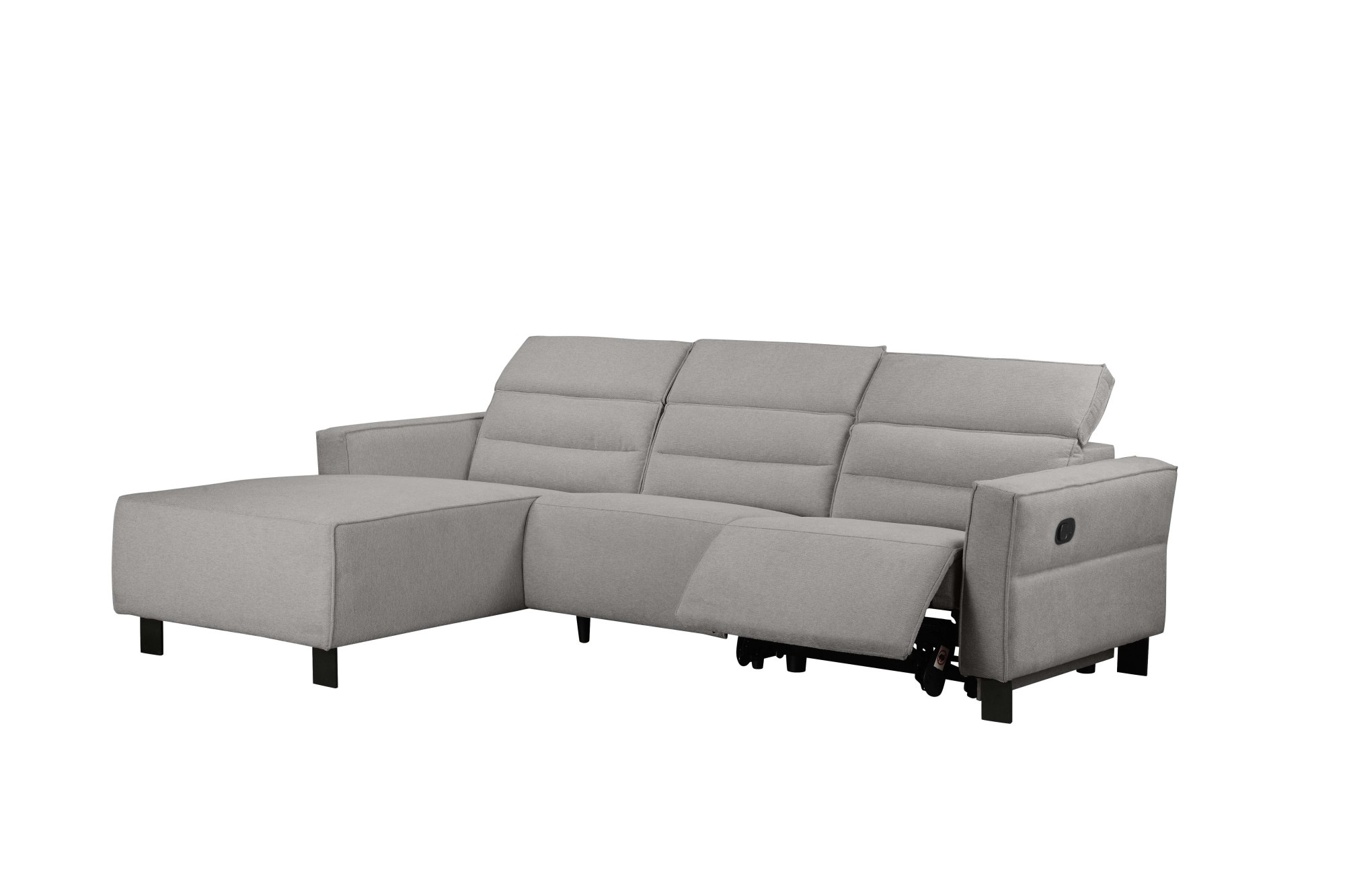 Places of Style Ecksofa »Carpari, L-Form, 263 cm, manuelle o. elektrische Relaxfunktion,«, USB A/C und Kopfteilverstellung