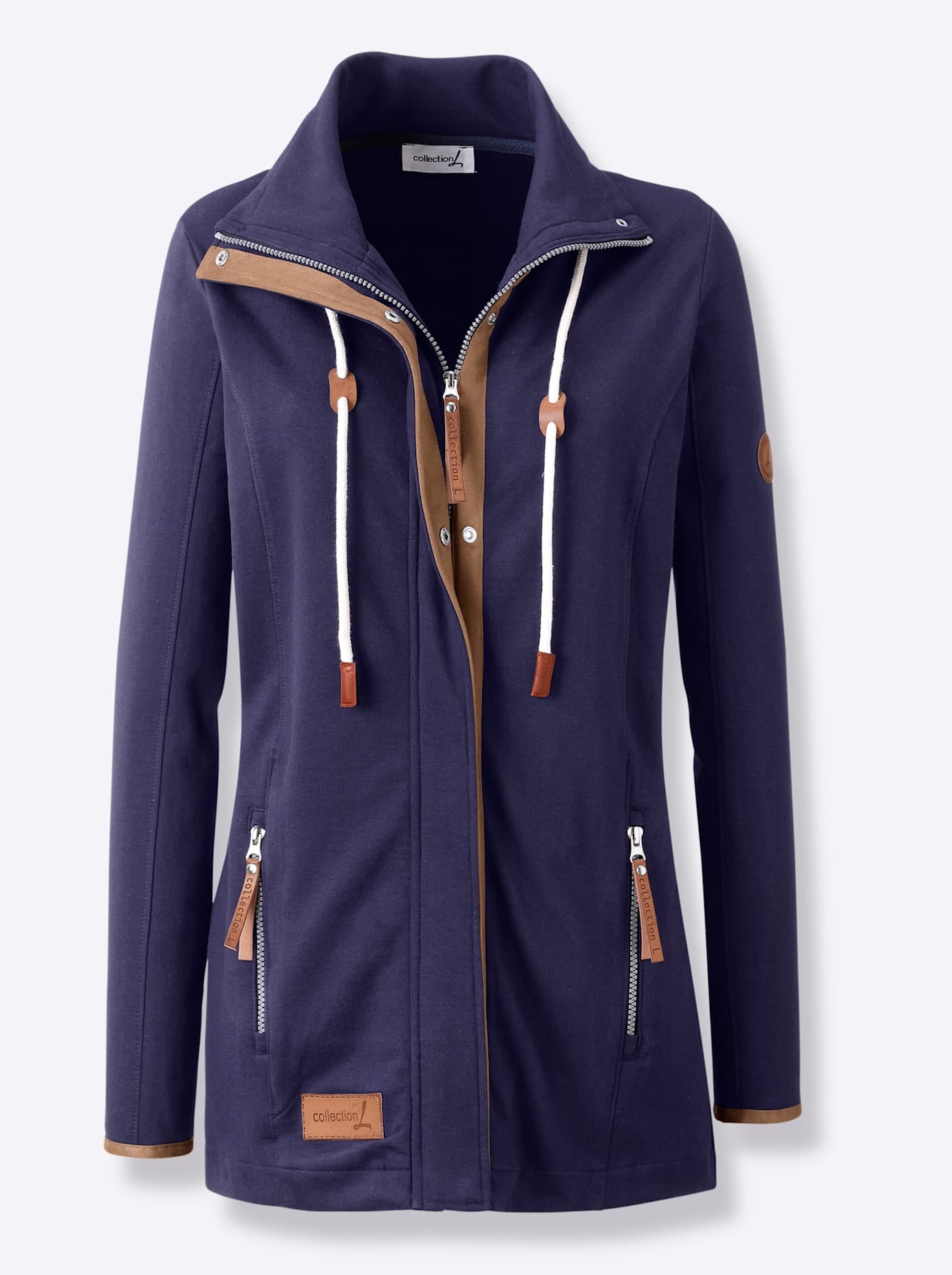 Casual Looks Shirtjacke »Sweatjacke«, (1 tlg.)