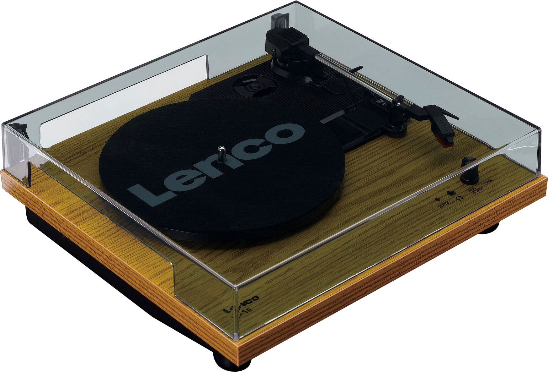 Lenco Plattenspieler »LS-10WD Plattenspieler BAUR (Weiß/Holz)« | Lautsprechern mit